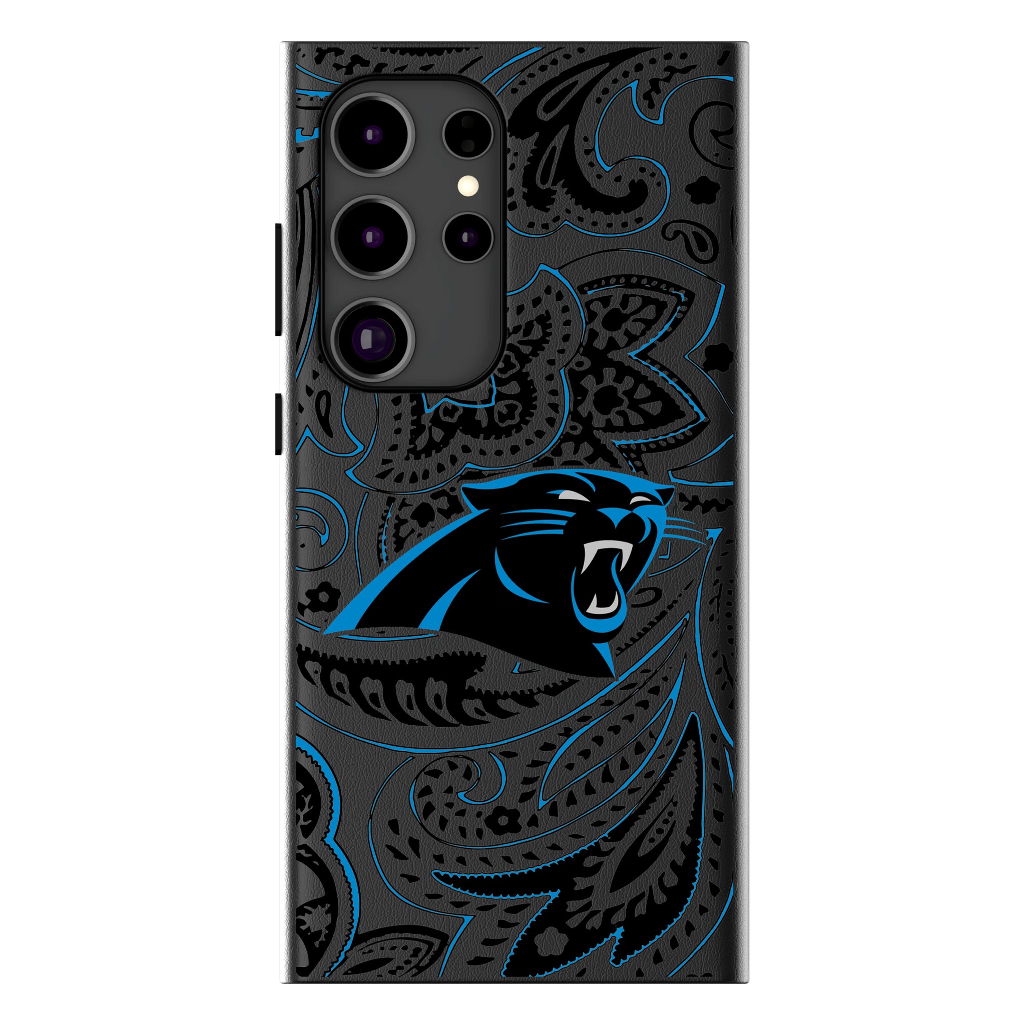 Carolina Panthers Paisley Galaxy MagSafe Compatible Phone Case for Samsung Galaxy