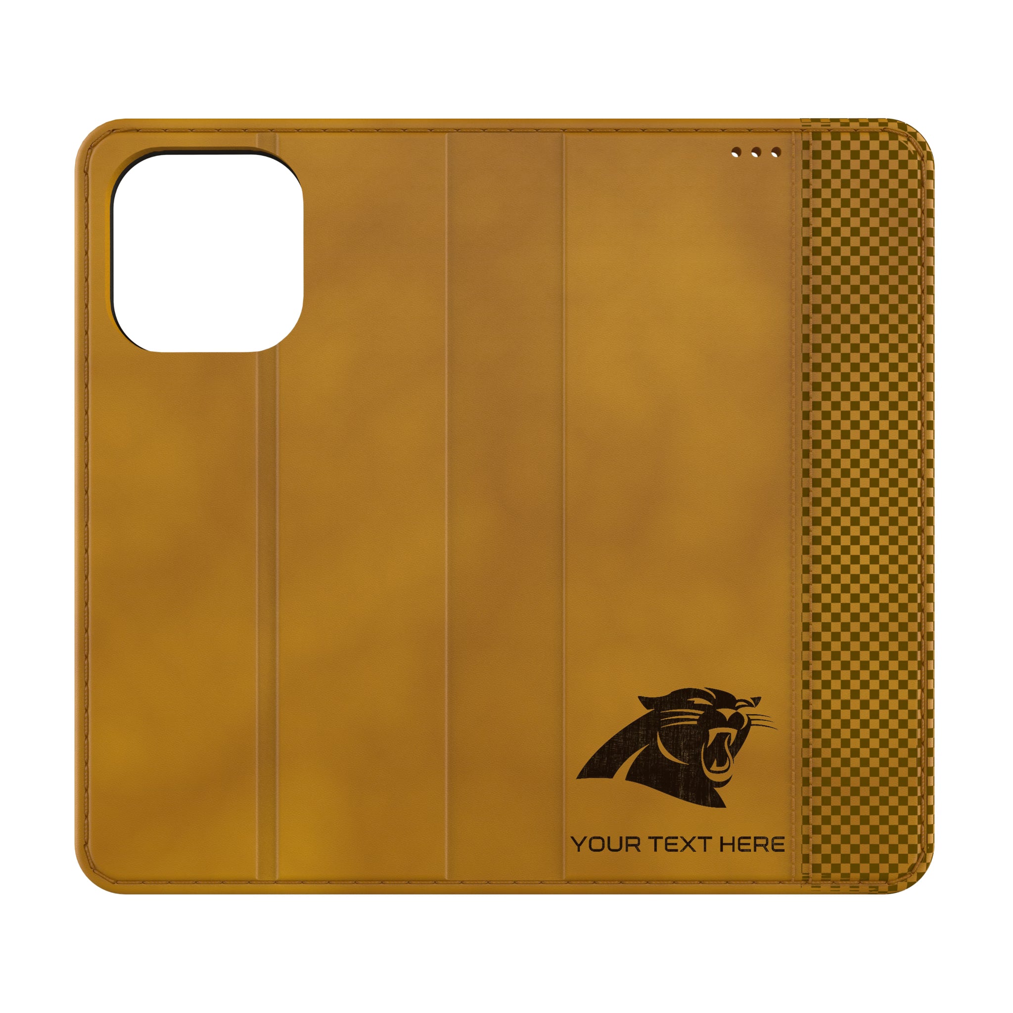 Carolina Panthers Personalized Burn iPhone Folio Phone Case for Apple iPhone