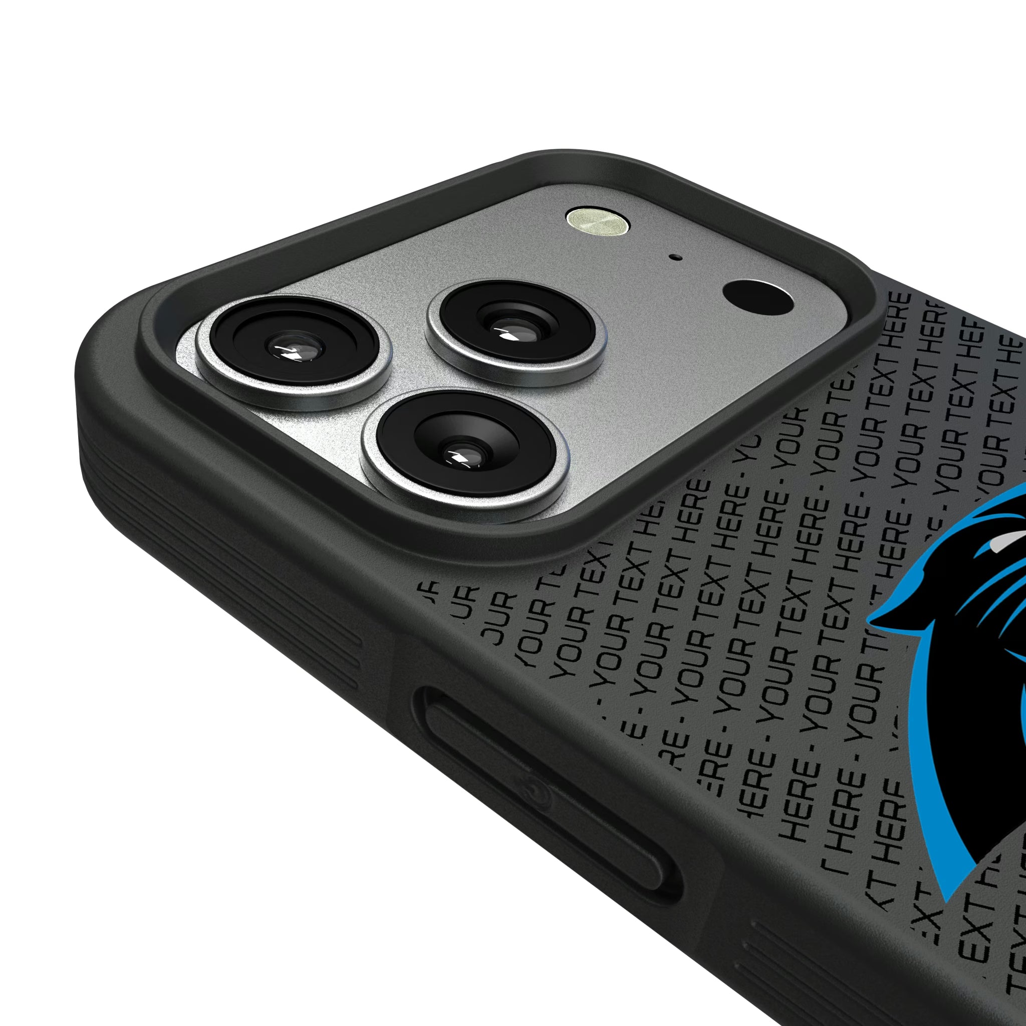 Carolina Panthers Personalized EndZone Plus iPhone Bump Phone Case for Apple iPhone - Detail#Device_iPhone 17 Pro