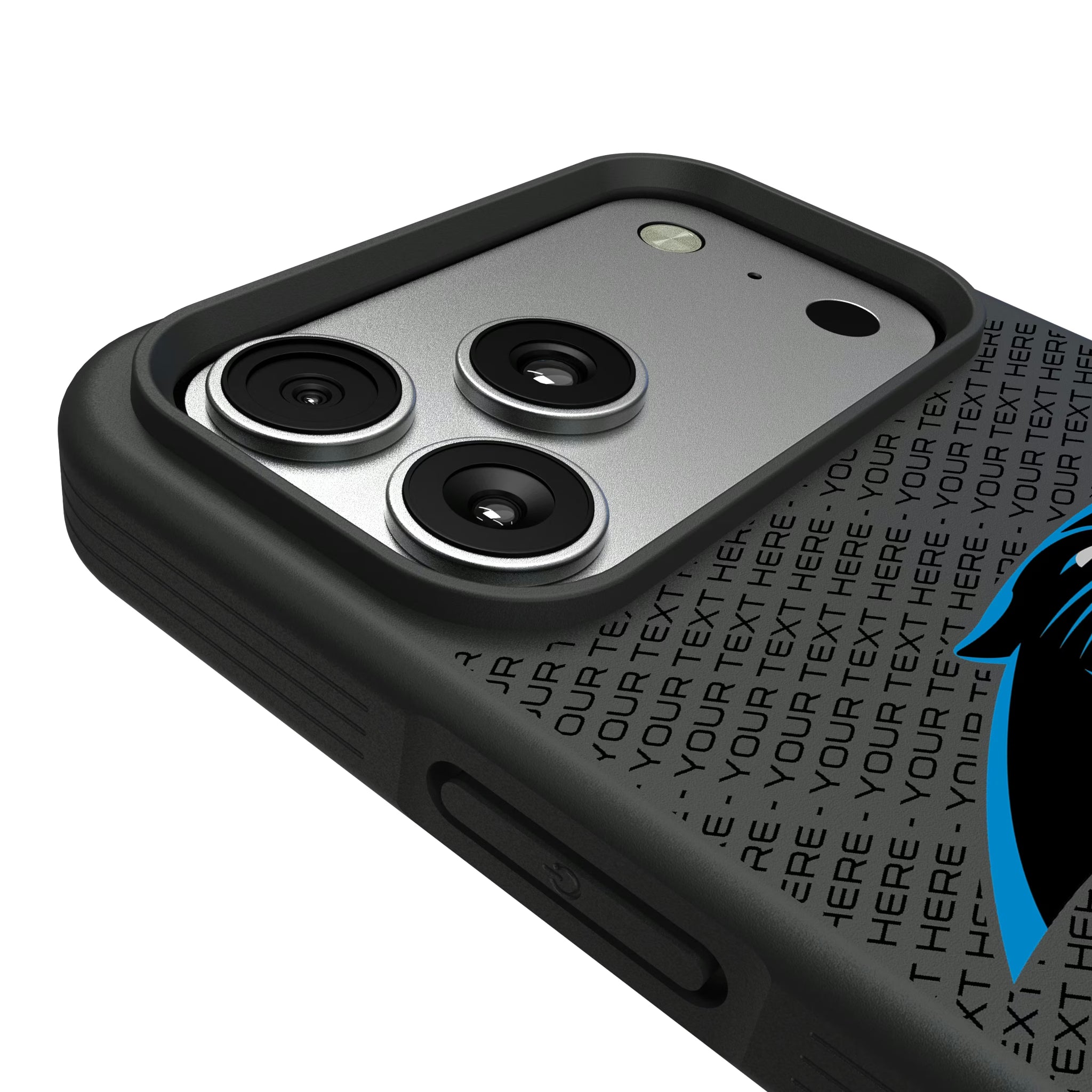 Carolina Panthers Personalized EndZone Plus iPhone Bump Phone Case for Apple iPhone - Detail#Device_iPhone 17 Pro Max