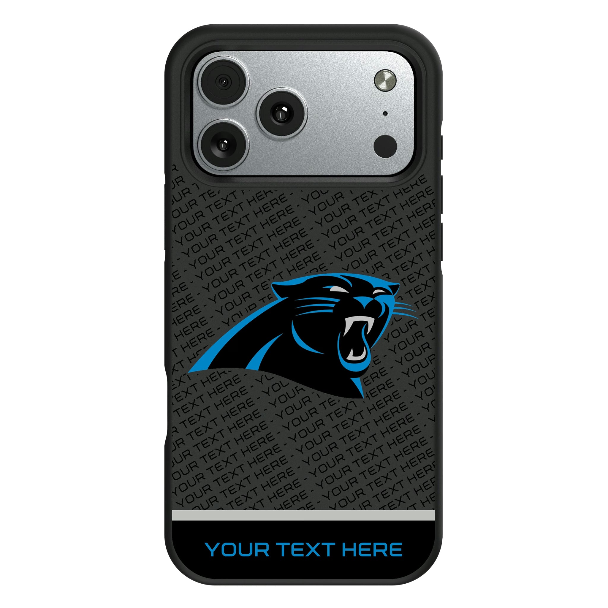 Carolina Panthers Personalized EndZone Plus iPhone Bump Phone Case for Apple iPhone#Device_iPhone 17 Pro Max