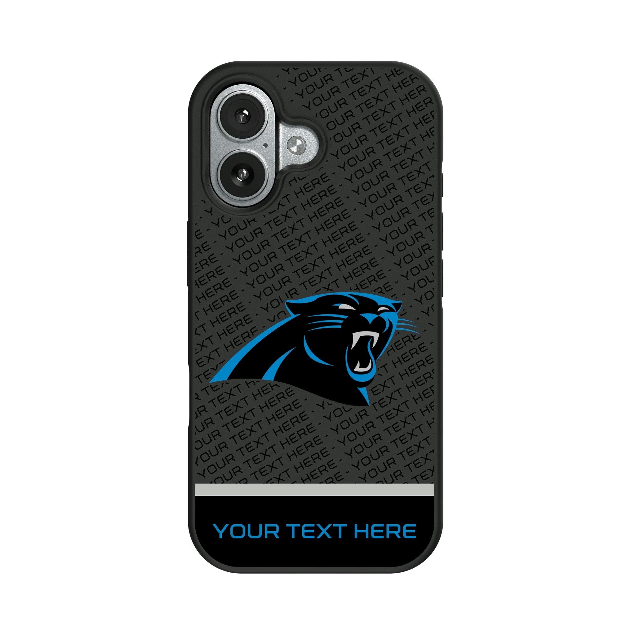 Carolina Panthers Personalized EndZone Plus iPhone Bump Phone Case for Apple iPhone#Device_iPhone 17