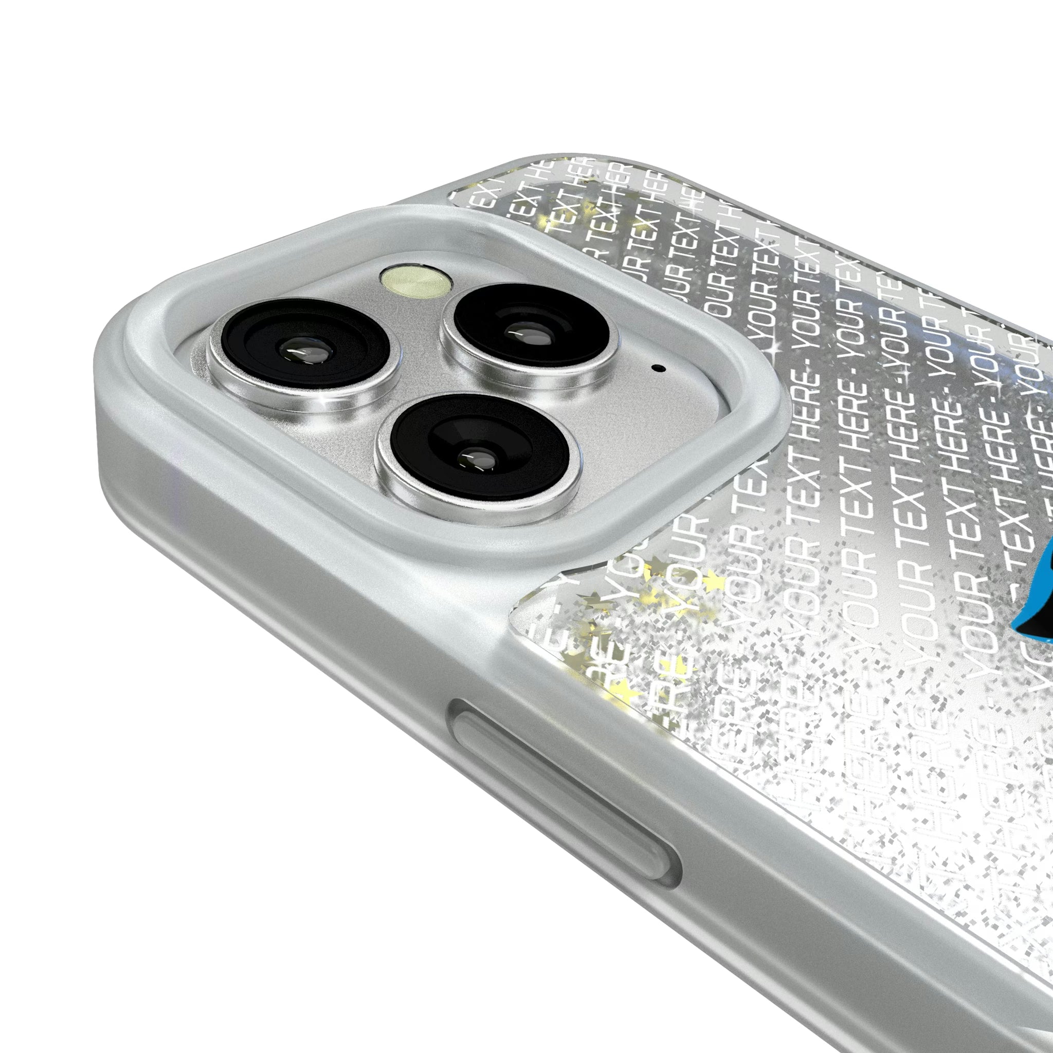 Carolina Panthers Personalized EndZone Plus iPhone Glitter Phone Case for Apple iPhone - Detail#Device_iPhone 16 Pro