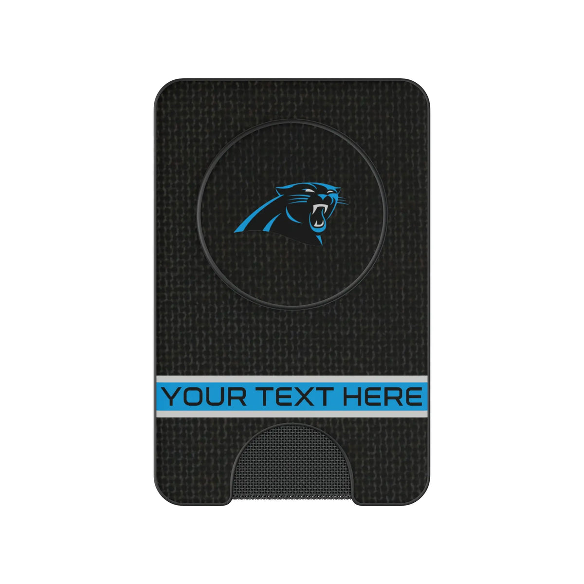Carolina Panthers Personalized Endzone Solid Popsockets Wallet Magnetic