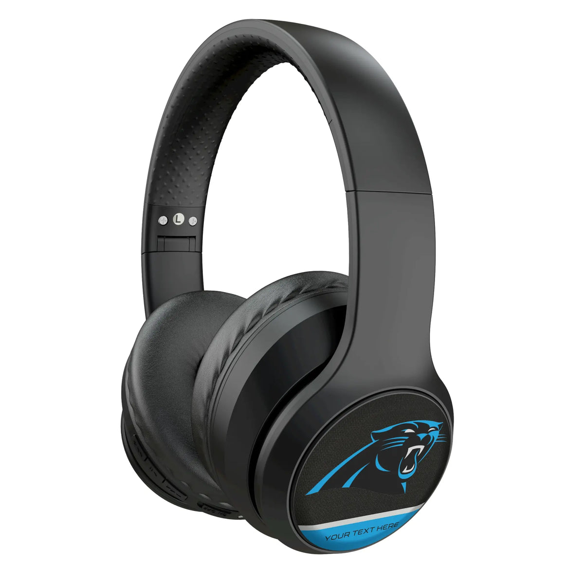 Carolina Panthers Personalized Endzone Solid Wireless Over-Ear Headphones With Case