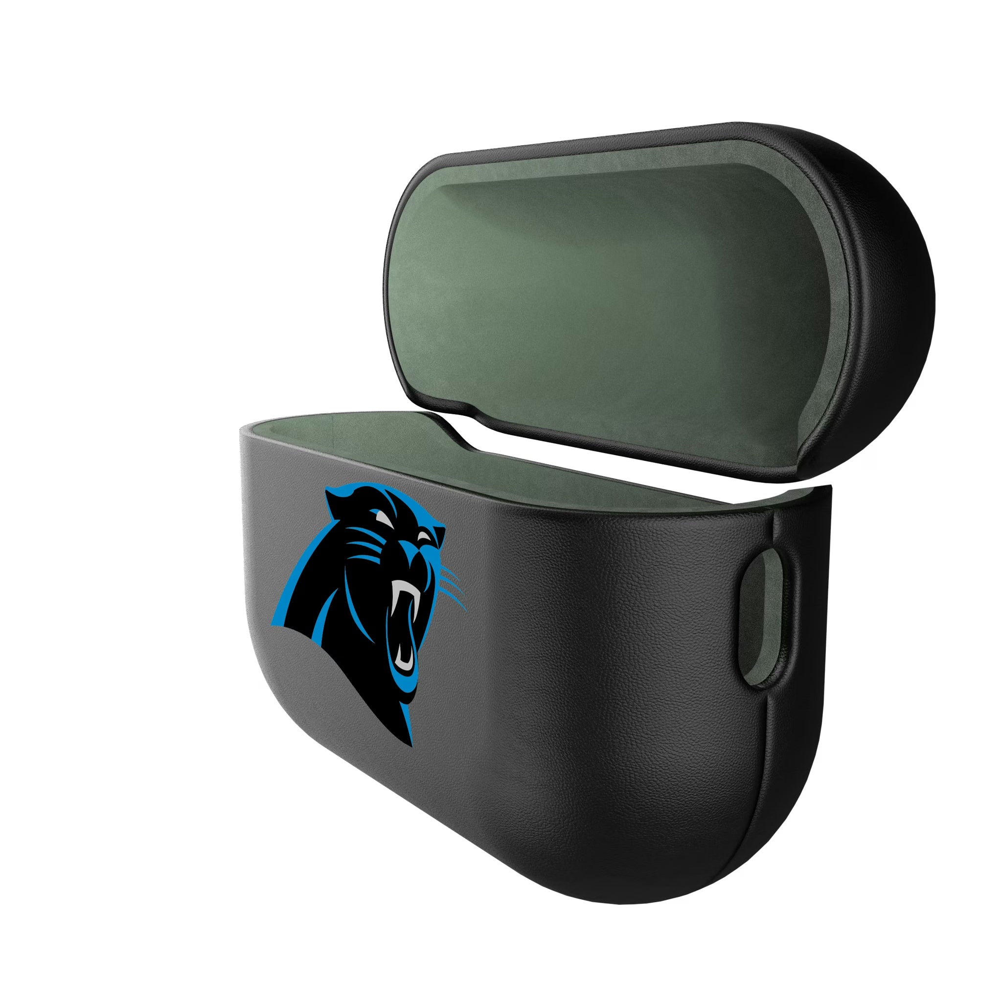 Carolina Panthers Personalized Insignia AirPods AirPod Case Cover - Isometric View#Device_AirPods Pro 2nd Gen