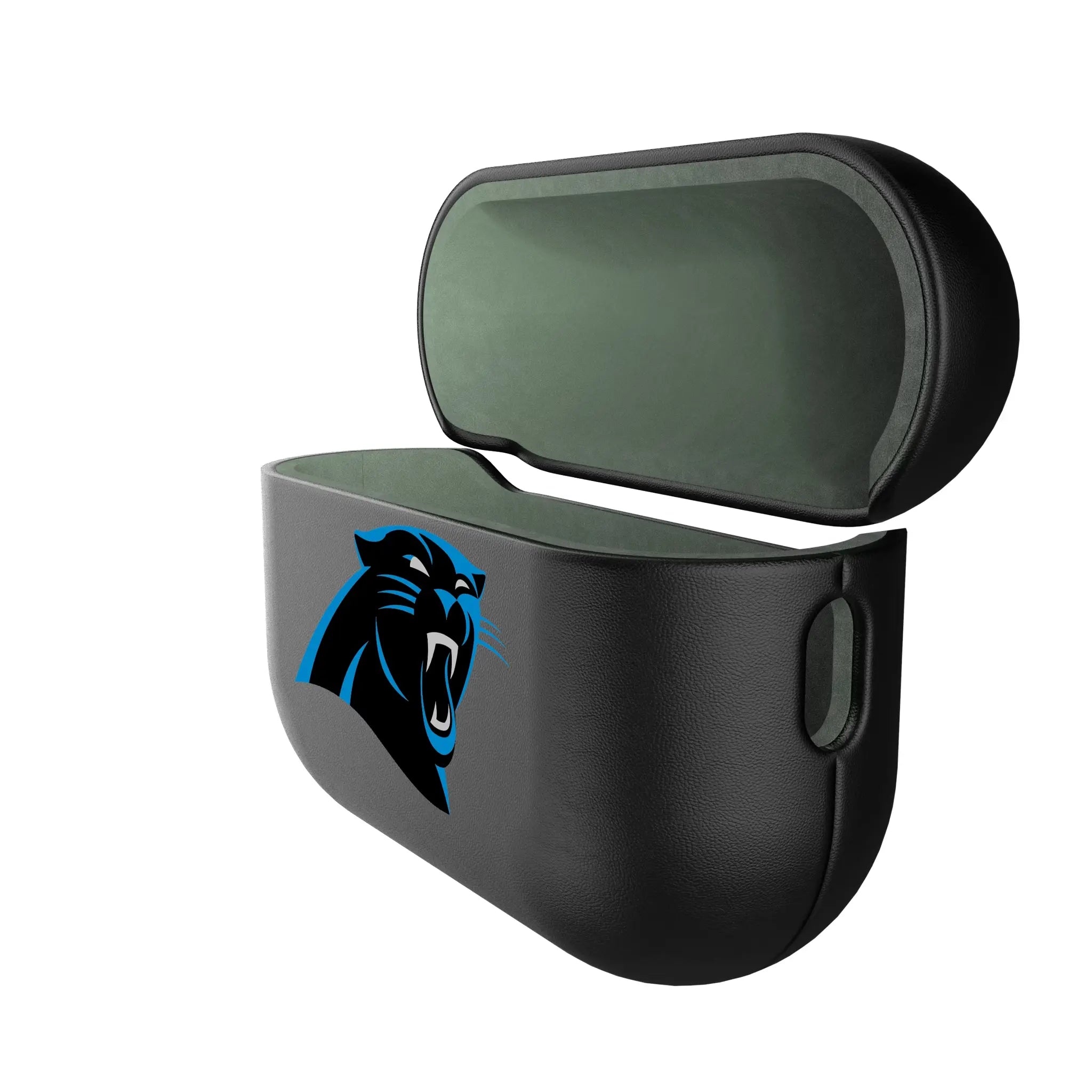 Carolina Panthers Personalized Insignia AirPods AirPod Case Cover - Isometric View#Device_AirPods Pro 2nd Gen