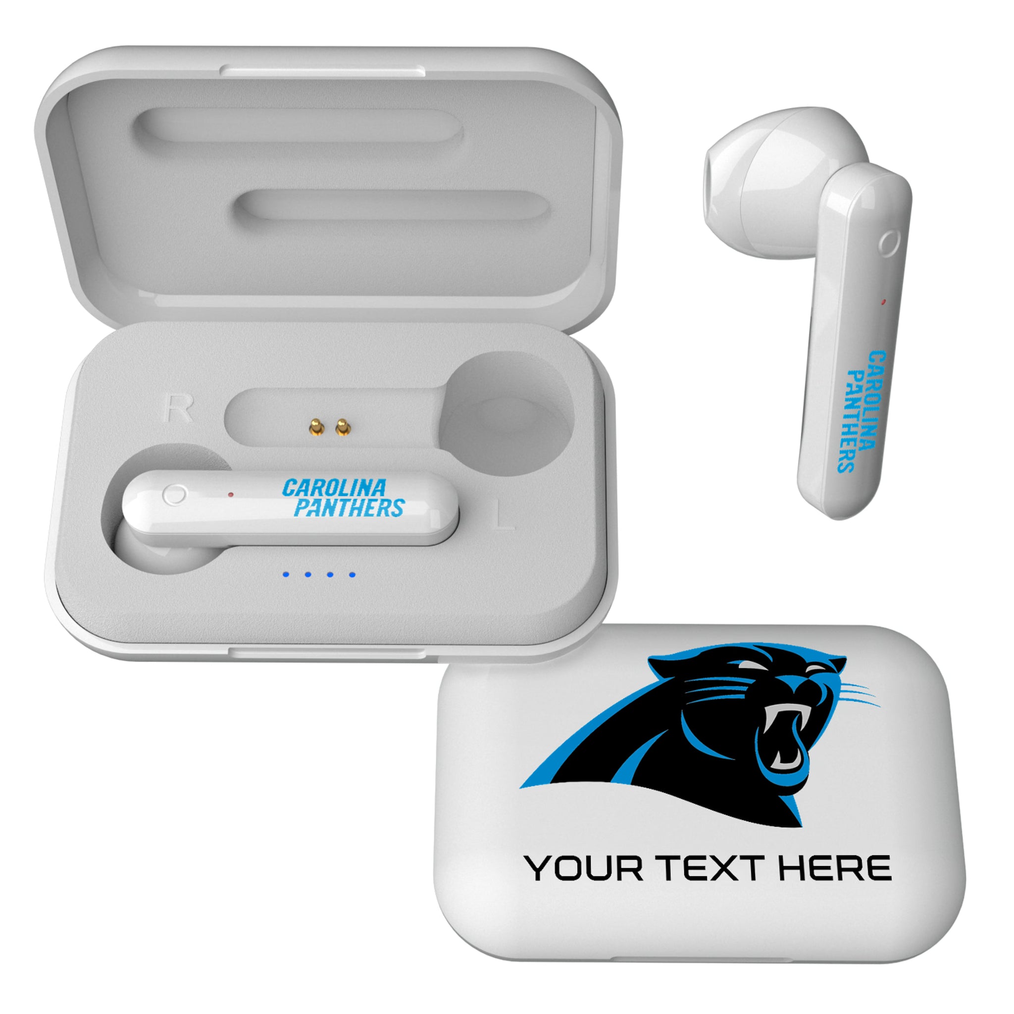 Carolina Panthers Personalized Insignia Wireless TWS Earbuds