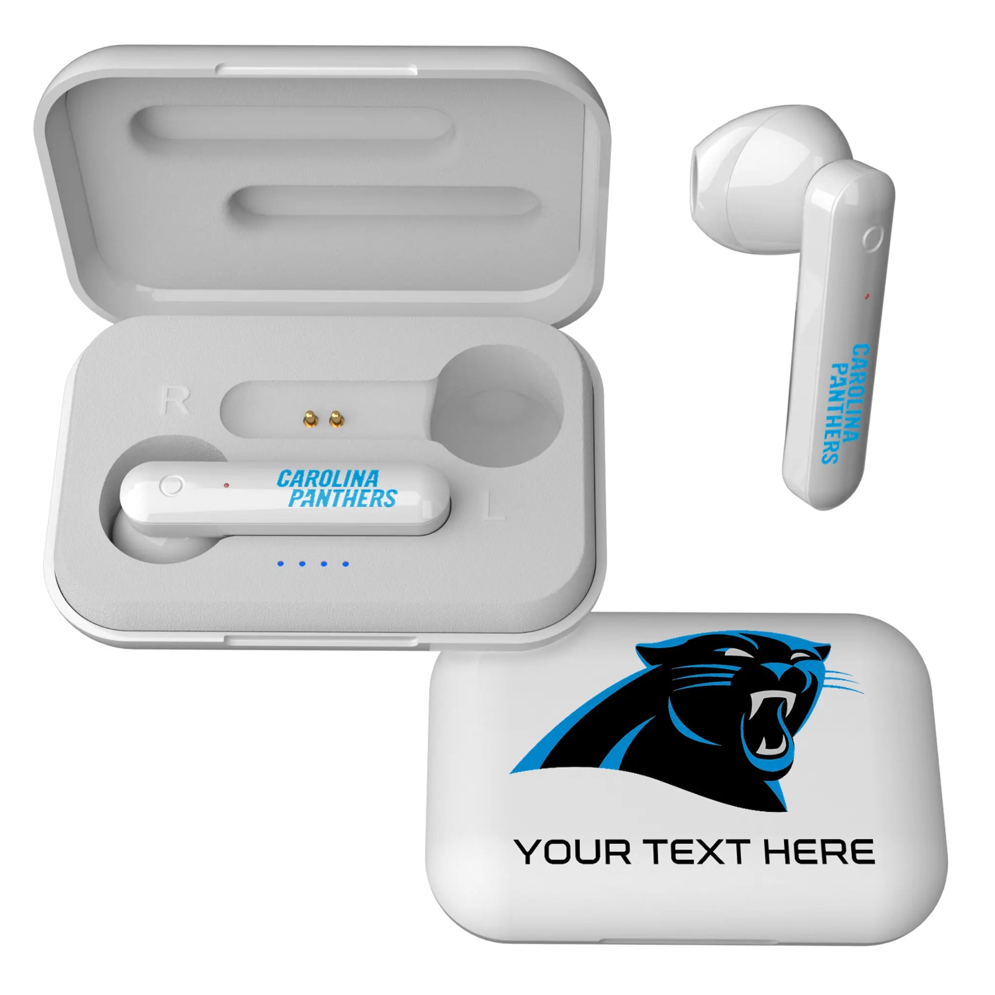 Carolina Panthers Personalized Insignia Wireless TWS Earbuds