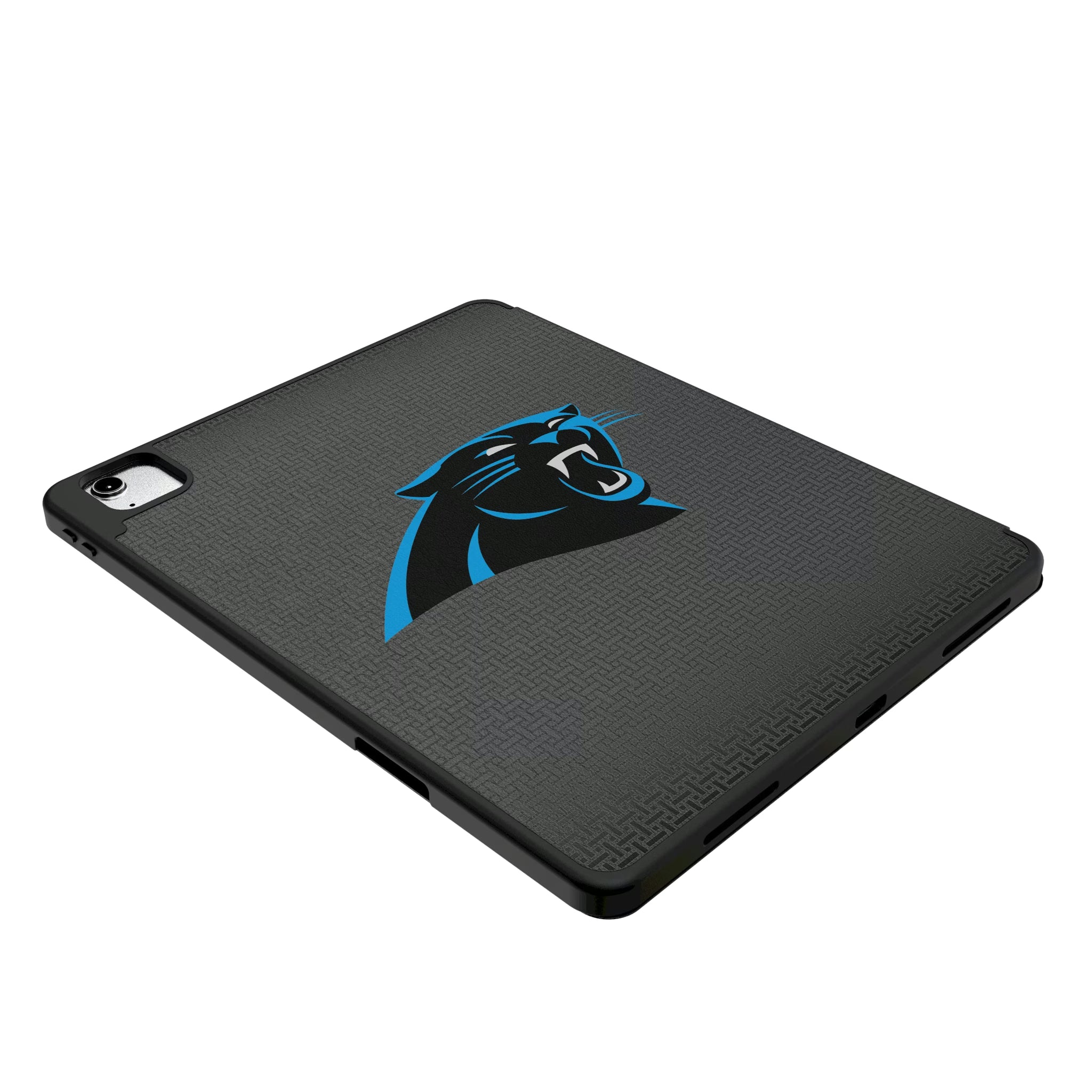Carolina Panthers Personalized Linen iPad Tablet Case for Apple iPad - Isometric View