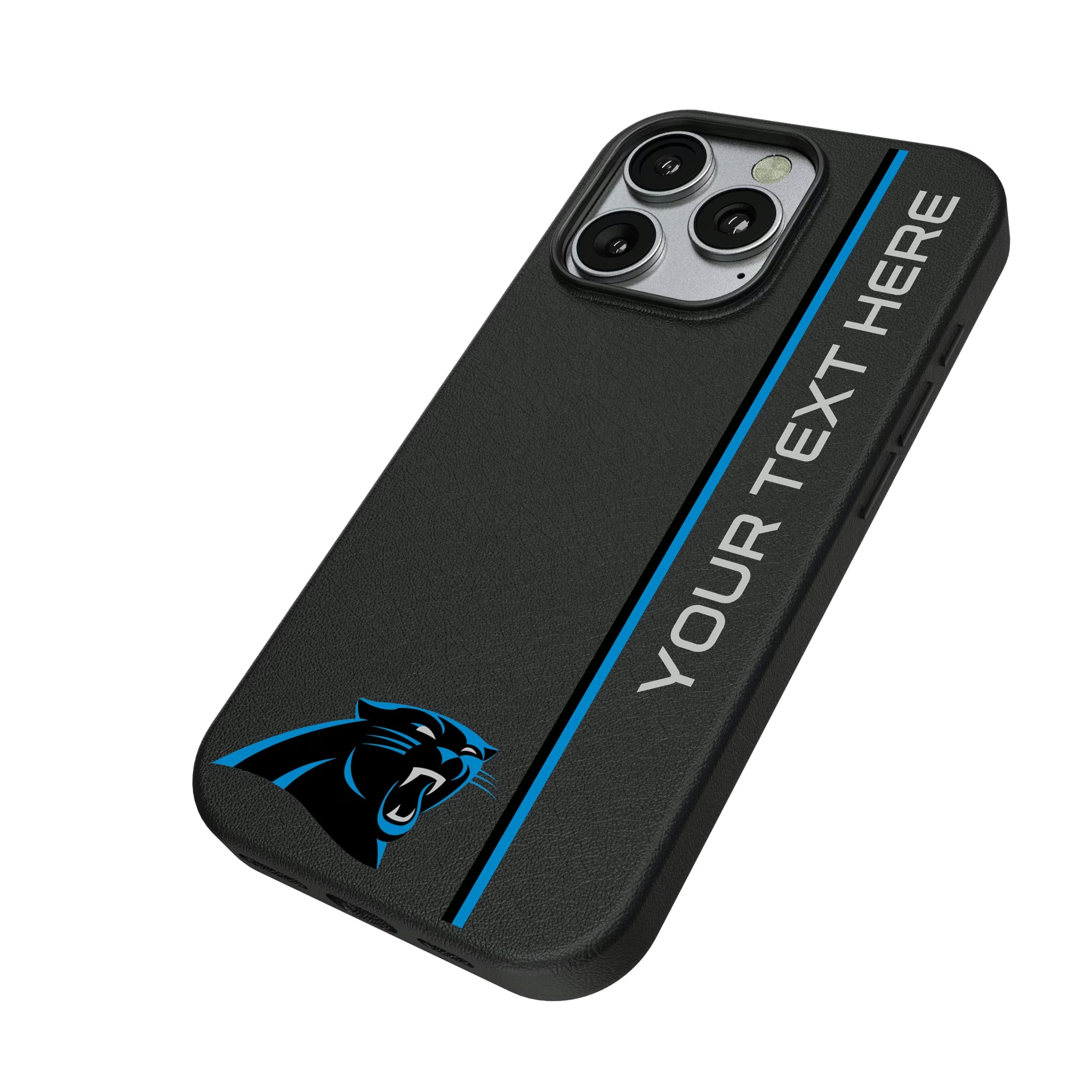 Carolina Panthers Personalized Sidebard iPhone MagSafe Compatible Phone Case for Apple iPhone - Isometric View