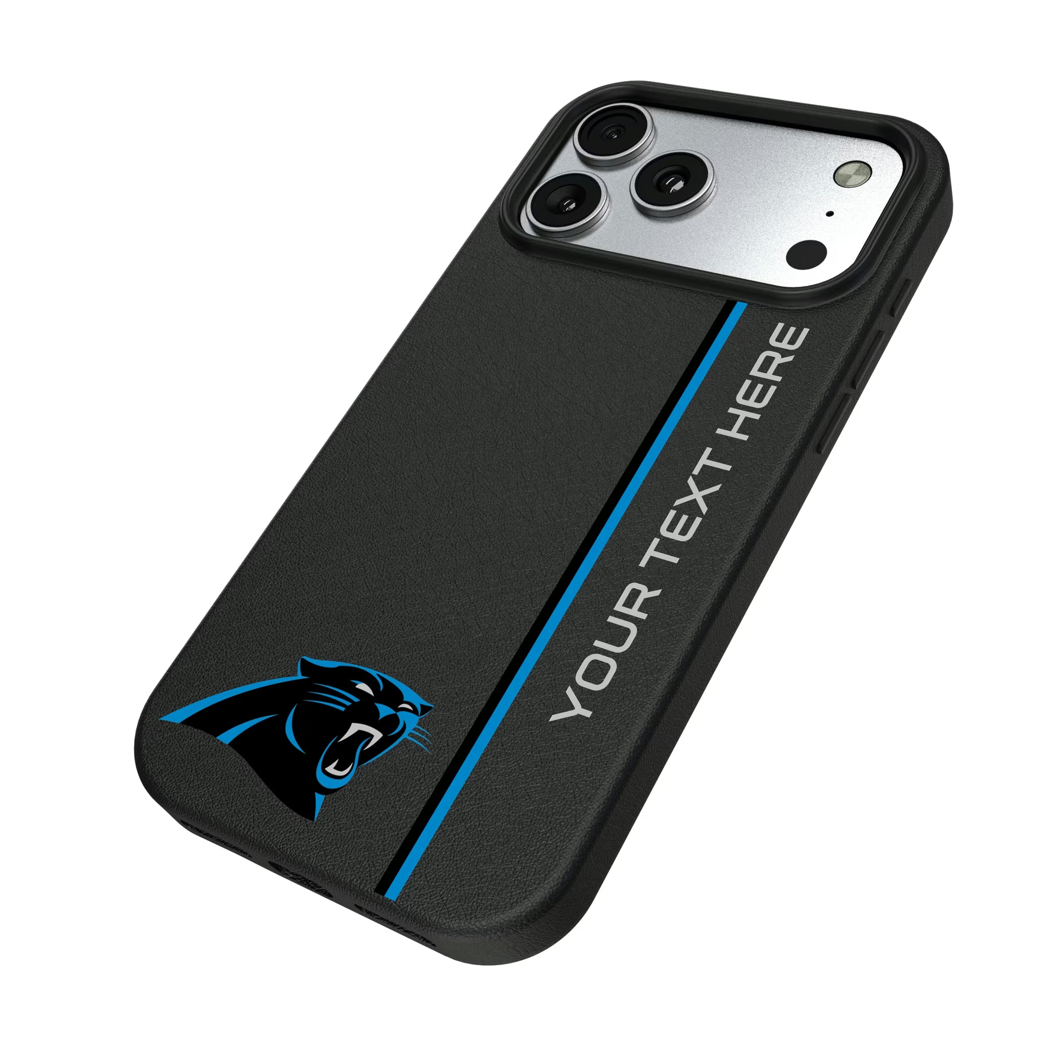 Carolina Panthers Personalized Sidebard iPhone MagSafe Compatible Phone Case for Apple iPhone - Isometric View#Device_iPhone 17 Pro Max