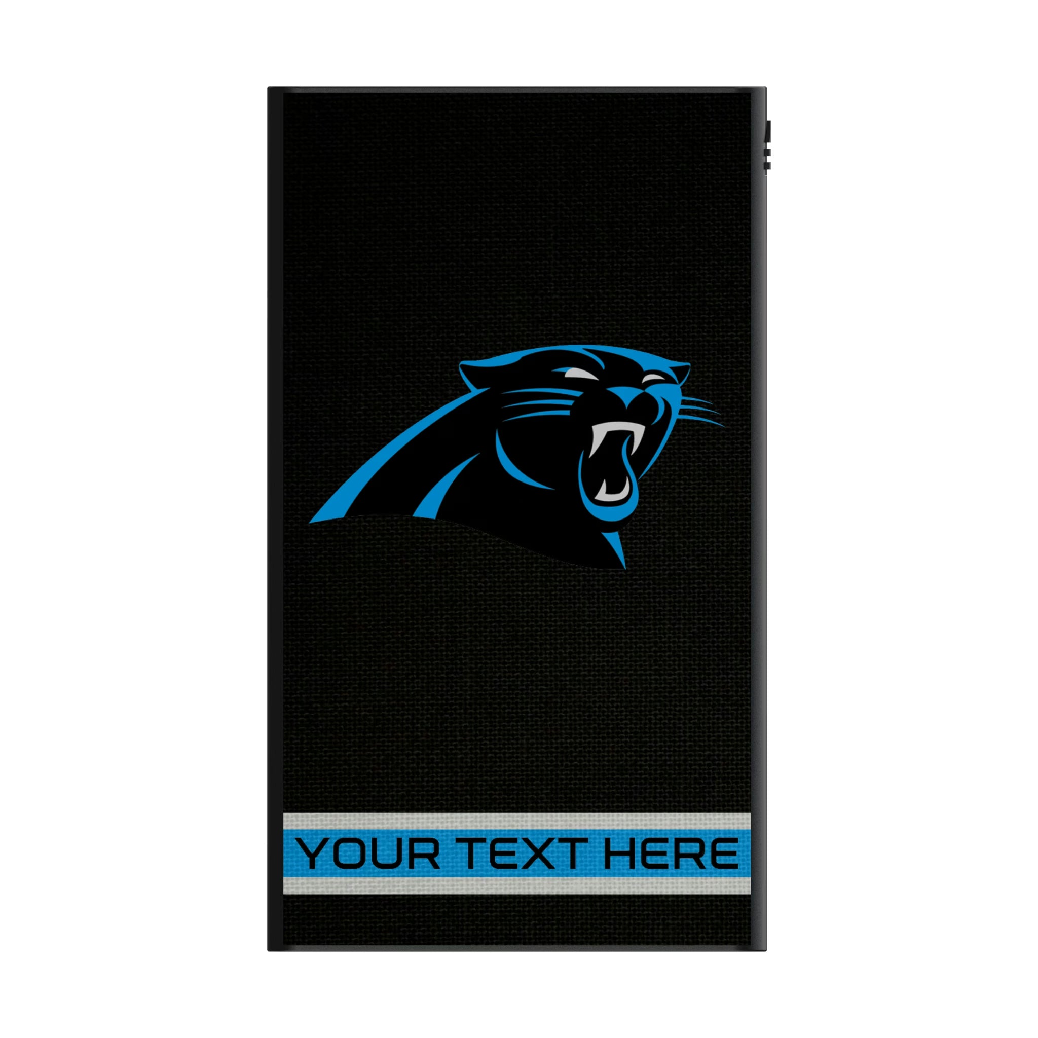 Carolina Panthers Personalized Stripe 5000mAh Flat Powerbank