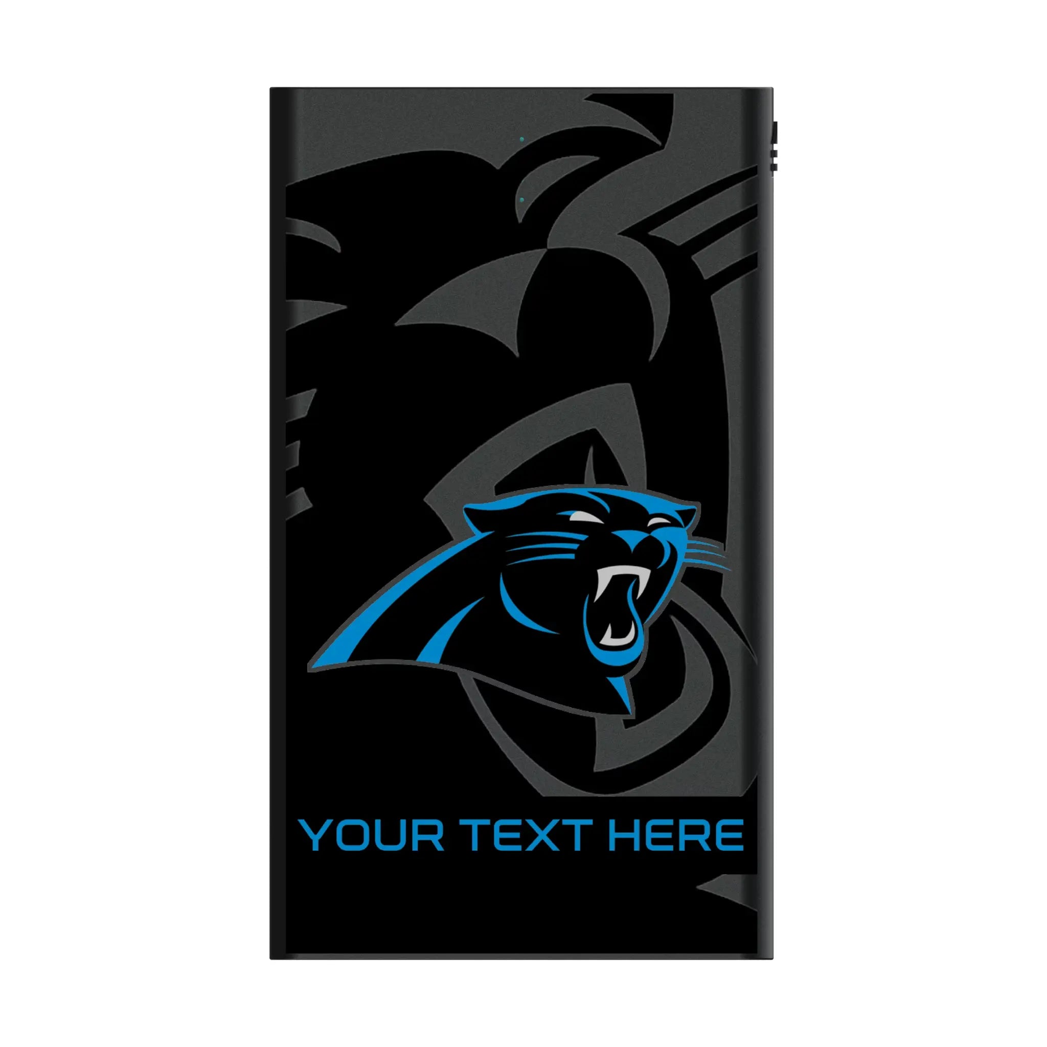 Carolina Panthers Personalized Tilt 5000mAh Flat Power Bank