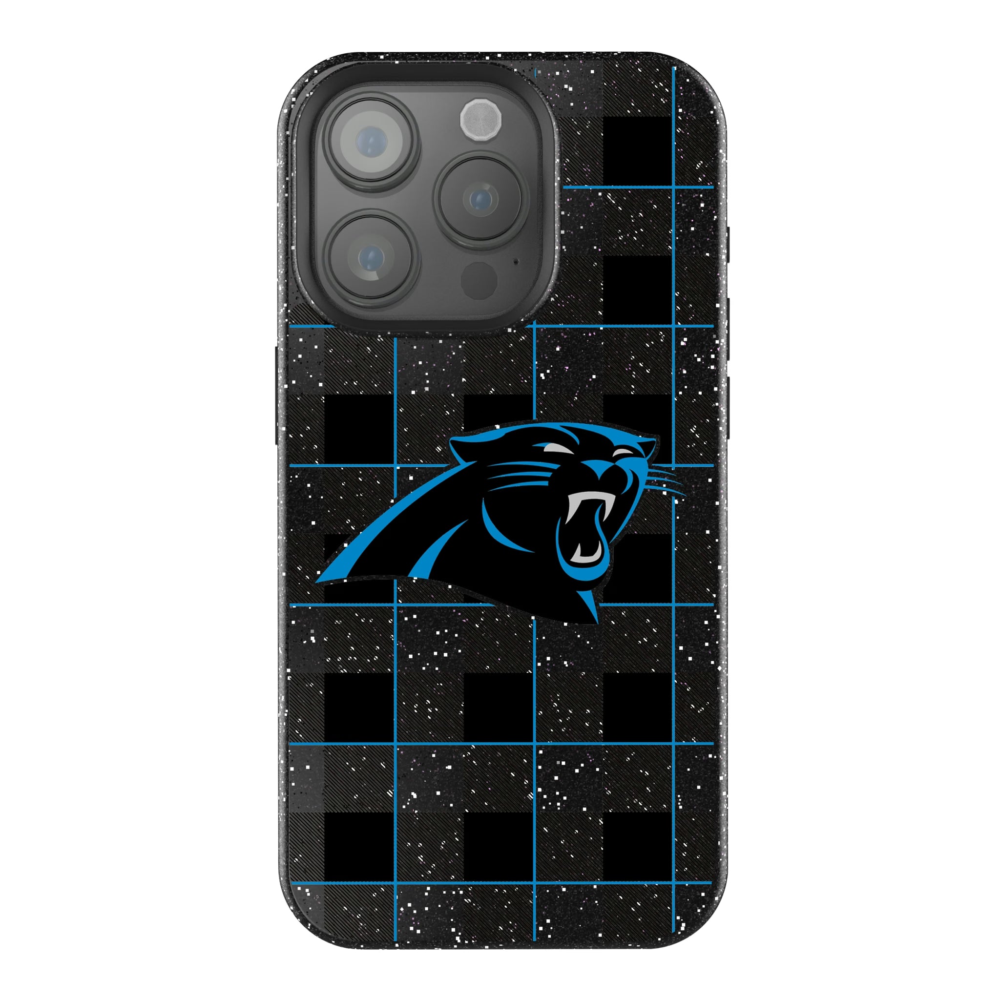 Carolina Panthers Plaid iPhone Bling Phone Case for Apple iPhone