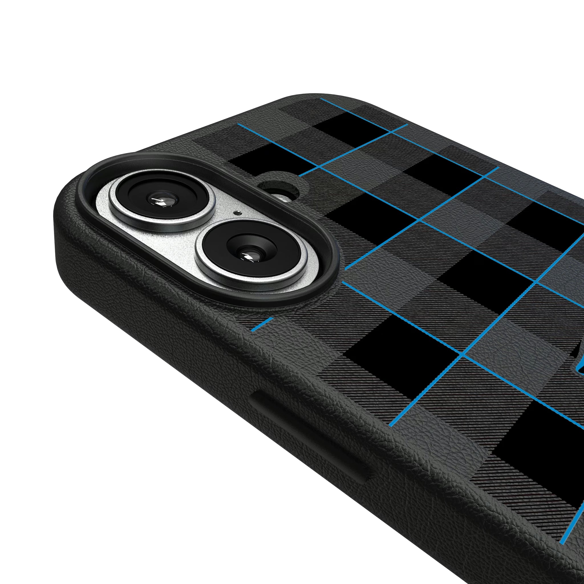Carolina Panthers Plaid iPhone MagSafe Compatible Phone Case for Apple iPhone - Detail#Device_iPhone 17