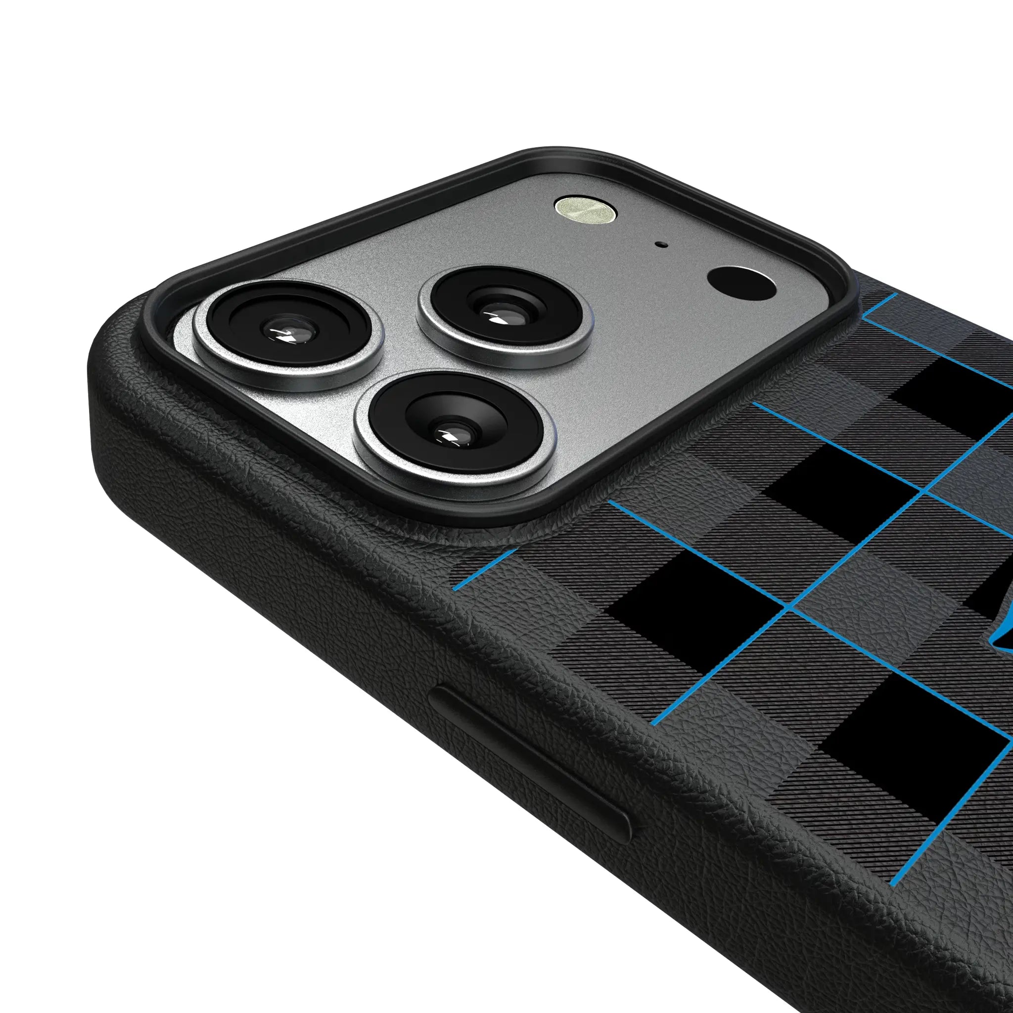 Carolina Panthers Plaid iPhone MagSafe Compatible Phone Case for Apple iPhone - Detail#Device_iPhone 17 Pro
