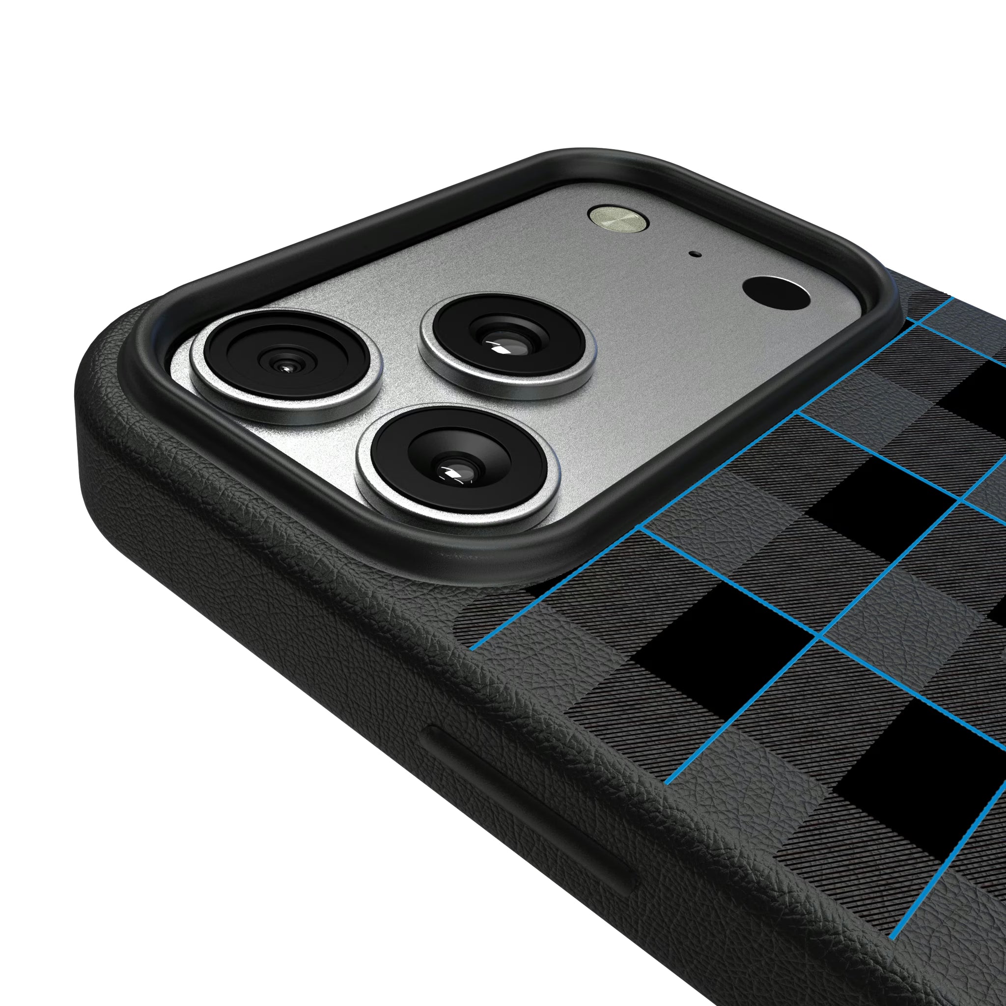 Carolina Panthers Plaid iPhone MagSafe Compatible Phone Case for Apple iPhone - Detail#Device_iPhone 17 Pro Max