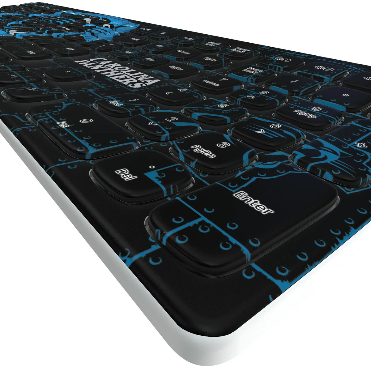 Carolina Panthers Rivet KKB605 Curved Wireless Keyboard - Detail