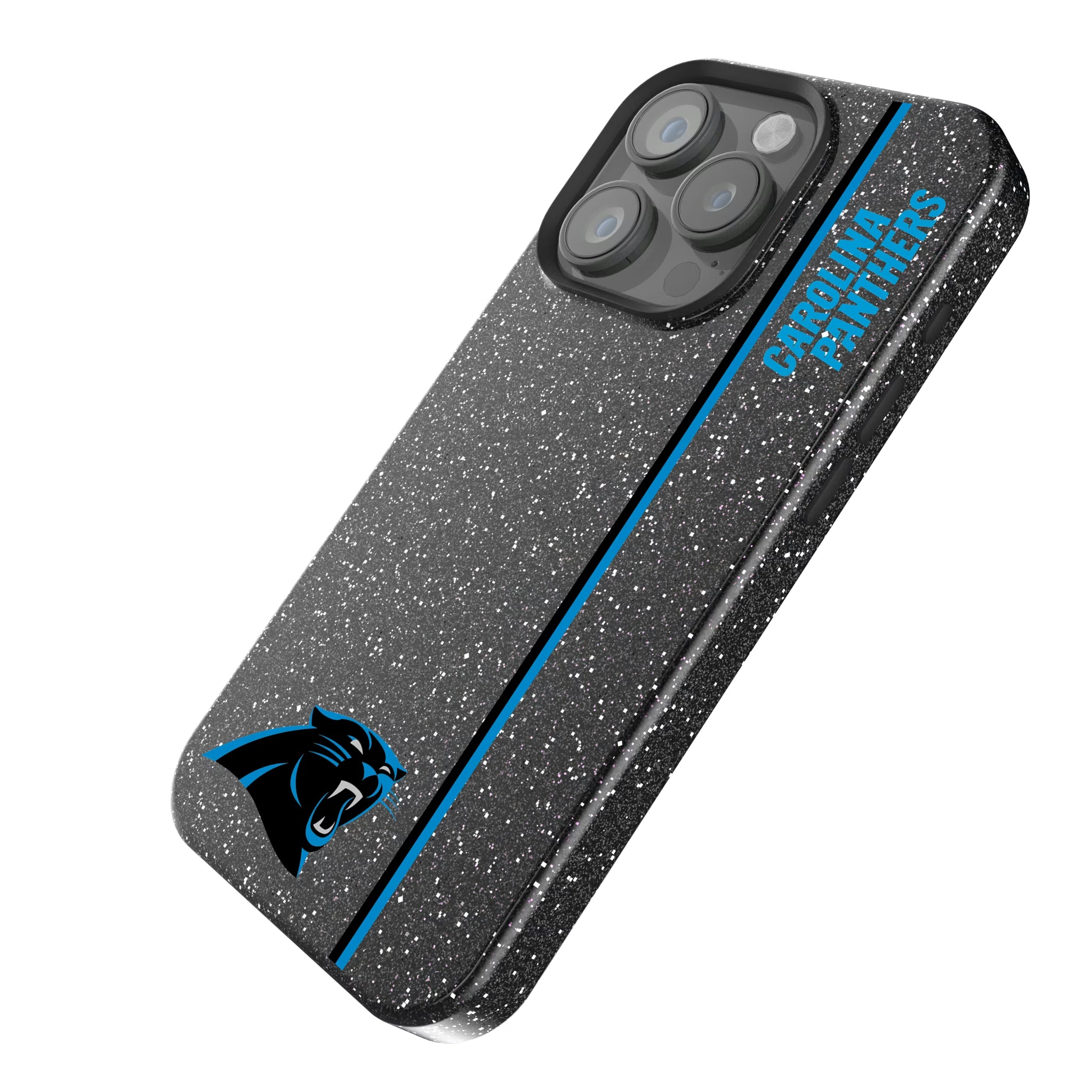 Carolina Panthers Sidebar iPhone Bling Phone Case for Apple iPhone - Isometric View