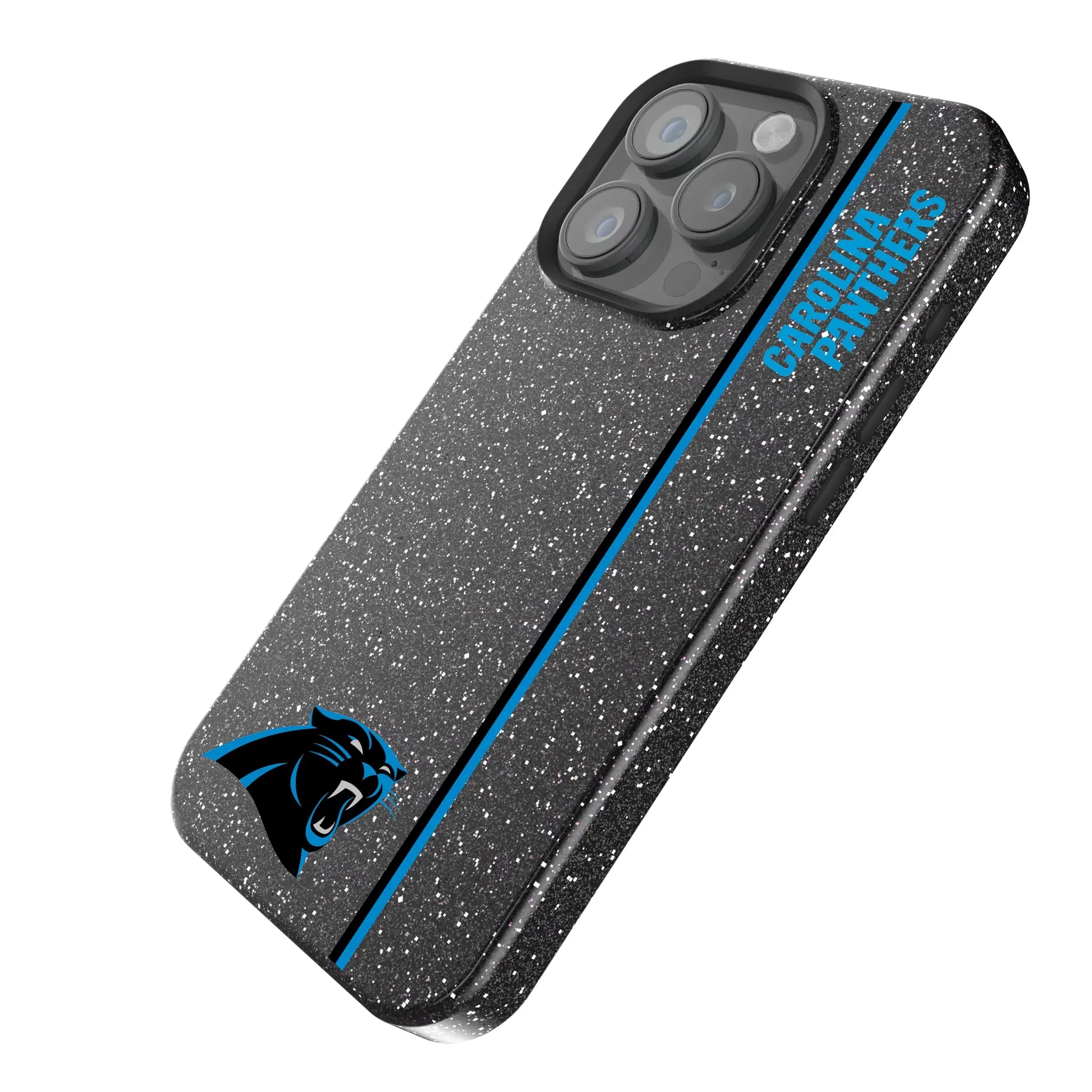 Carolina Panthers Sidebar iPhone Bling Phone Case for Apple iPhone - Isometric View