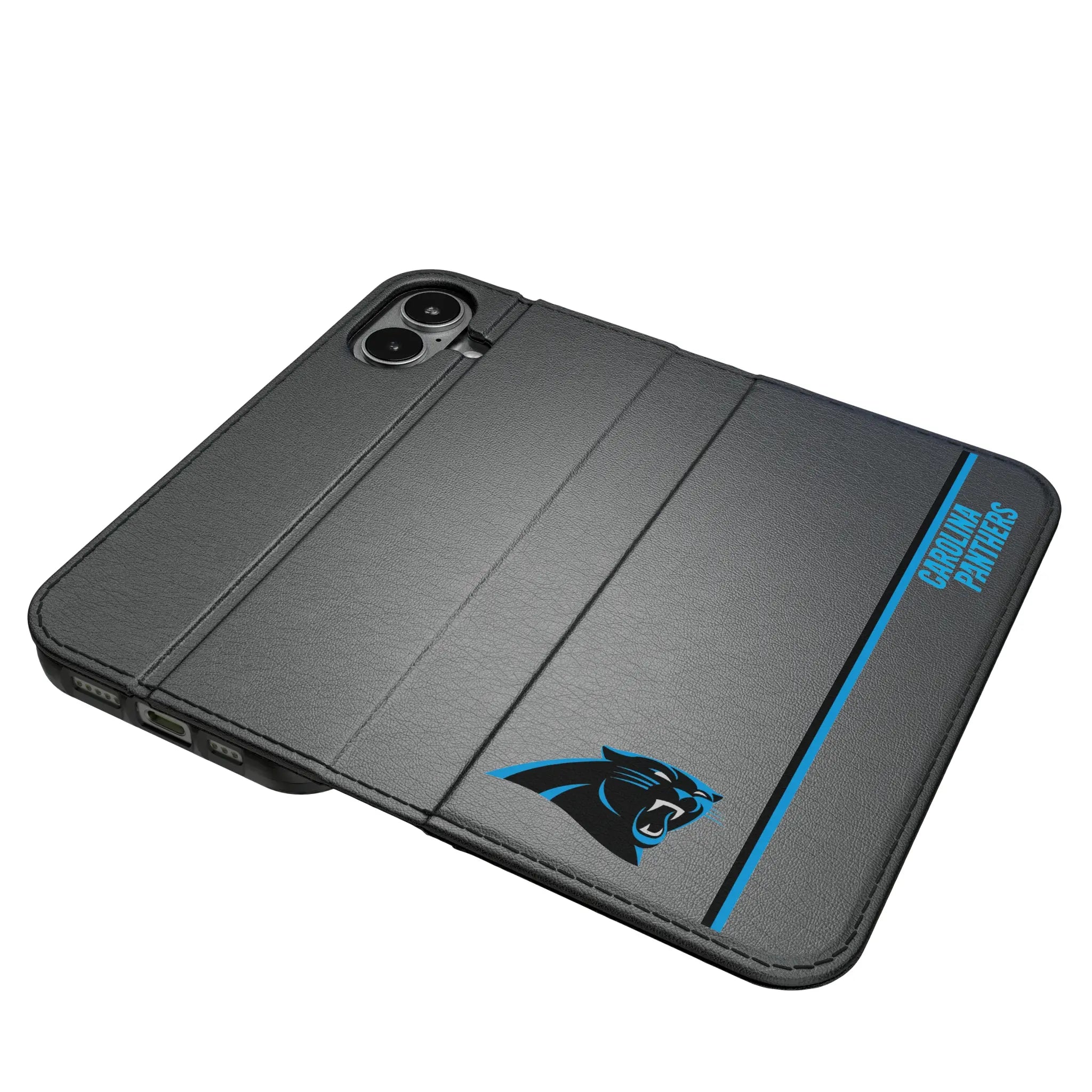 Carolina Panthers Sidebar iPhone Folio Phone Case for Apple iPhone#Device_iPhone 17