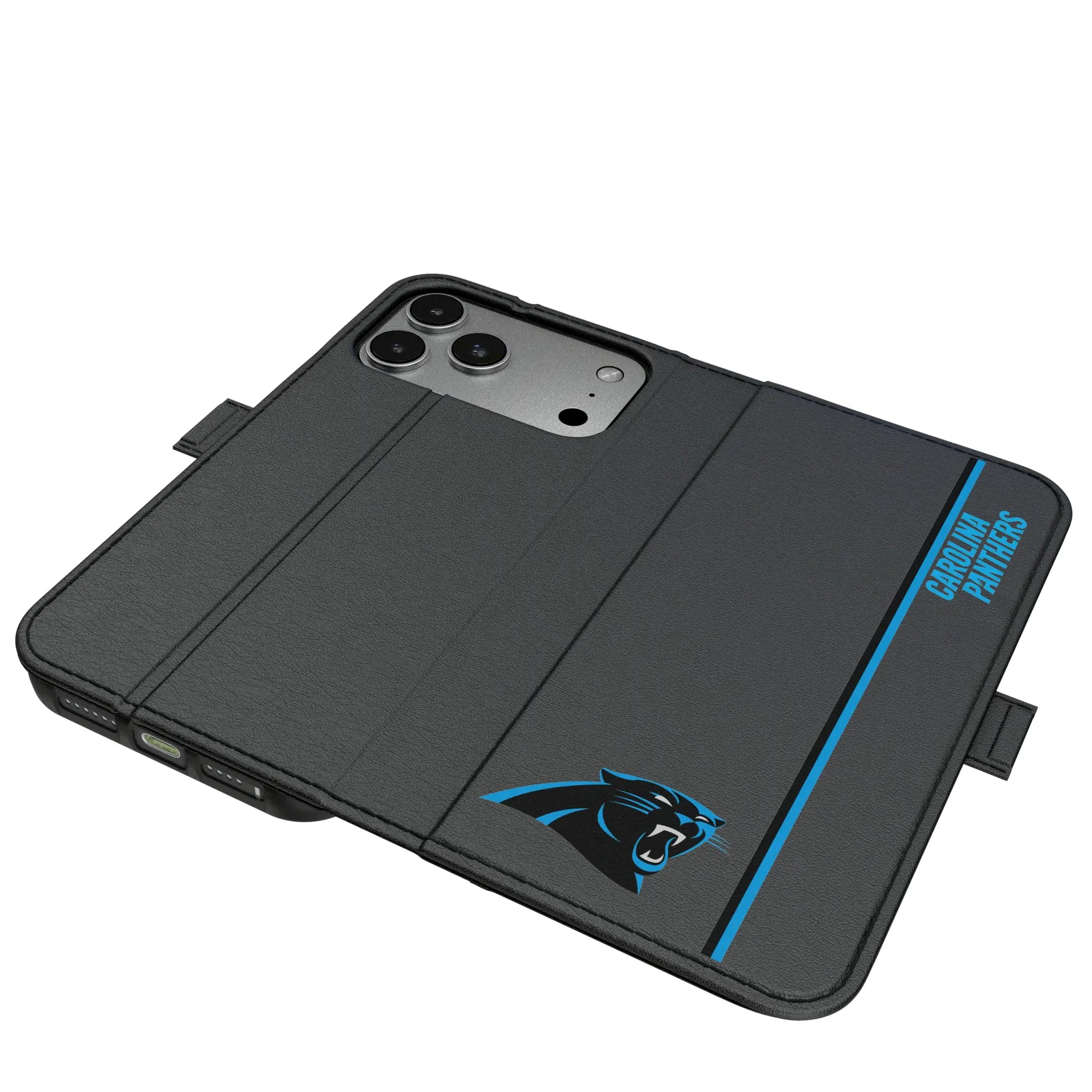 Carolina Panthers Sidebar iPhone Folio Phone Case for Apple iPhone#Device_iPhone 17 Pro Max