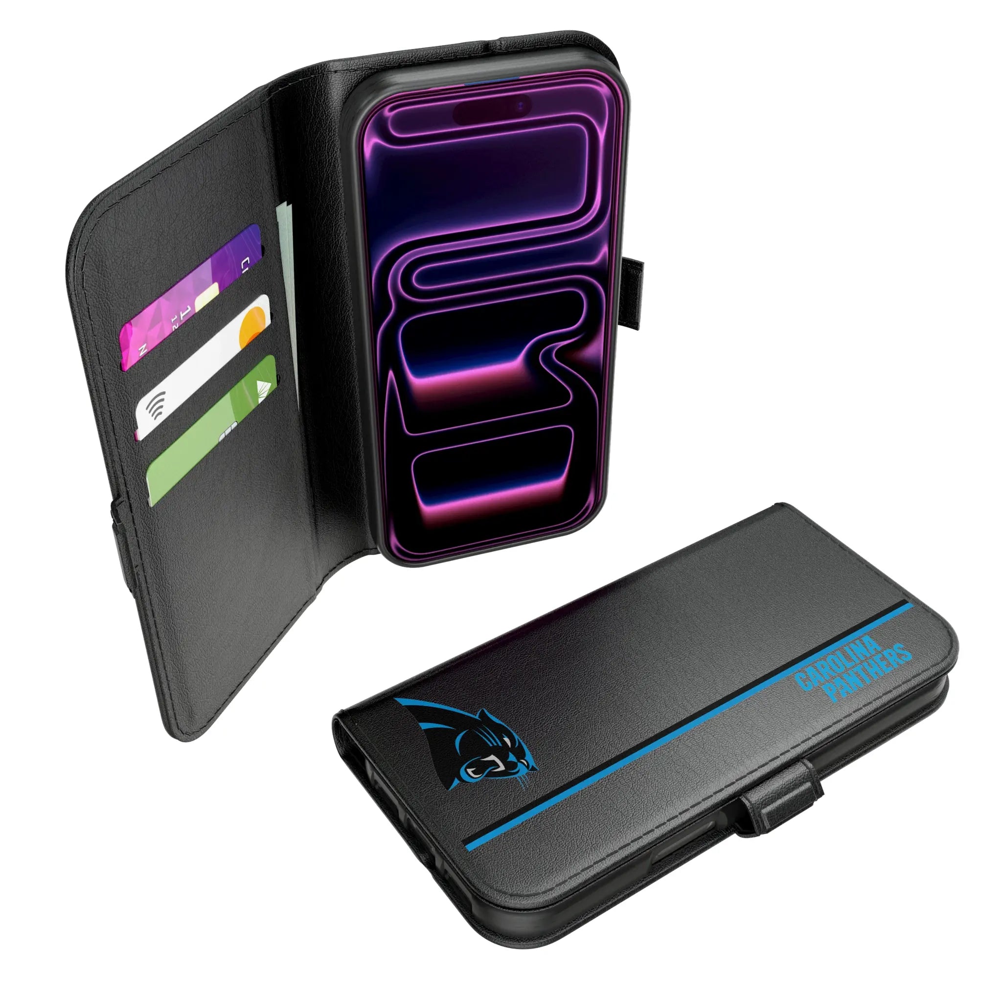 Carolina Panthers Sidebar iPhone Folio Phone Case for Apple iPhone#Device_iPhone 17 Pro