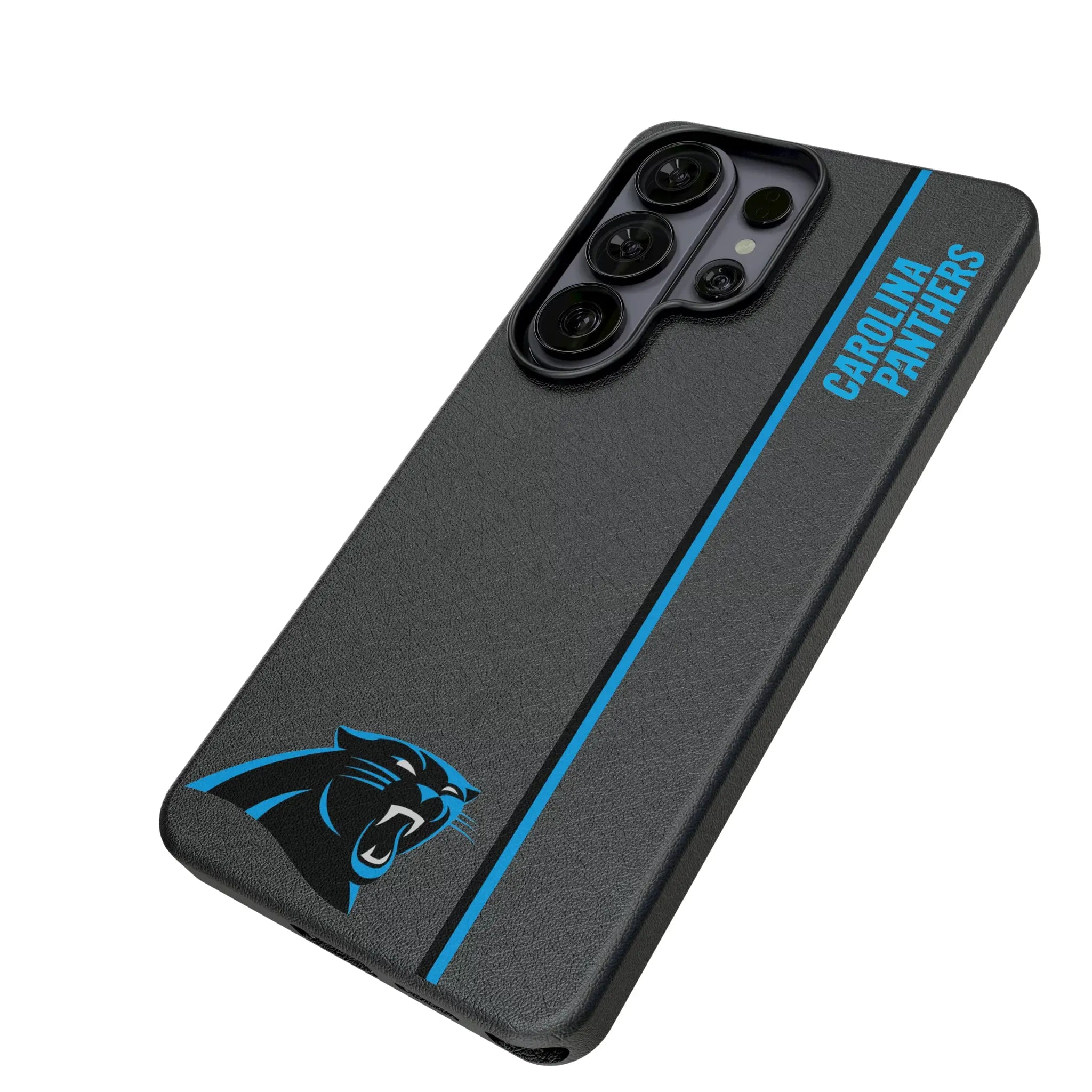 Carolina Panthers Sidebar Galaxy MagSafe Compatible Phone Case for Samsung Galaxy - Isometric View#Device_Galaxy S26 Ultra