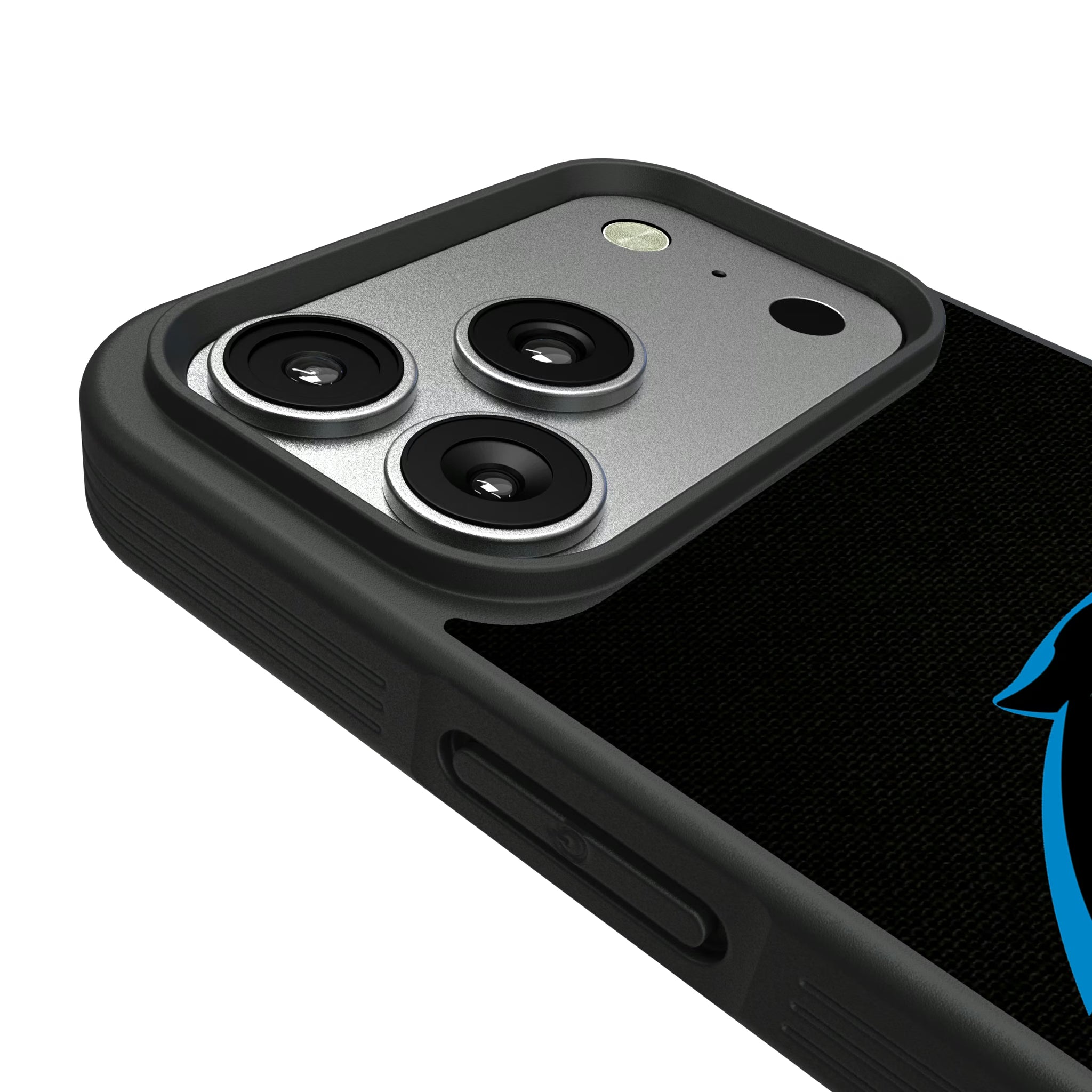 Carolina Panthers Stripe iPhone Bump Phone Case for Apple iPhone - Detail#Device_iPhone 17 Pro