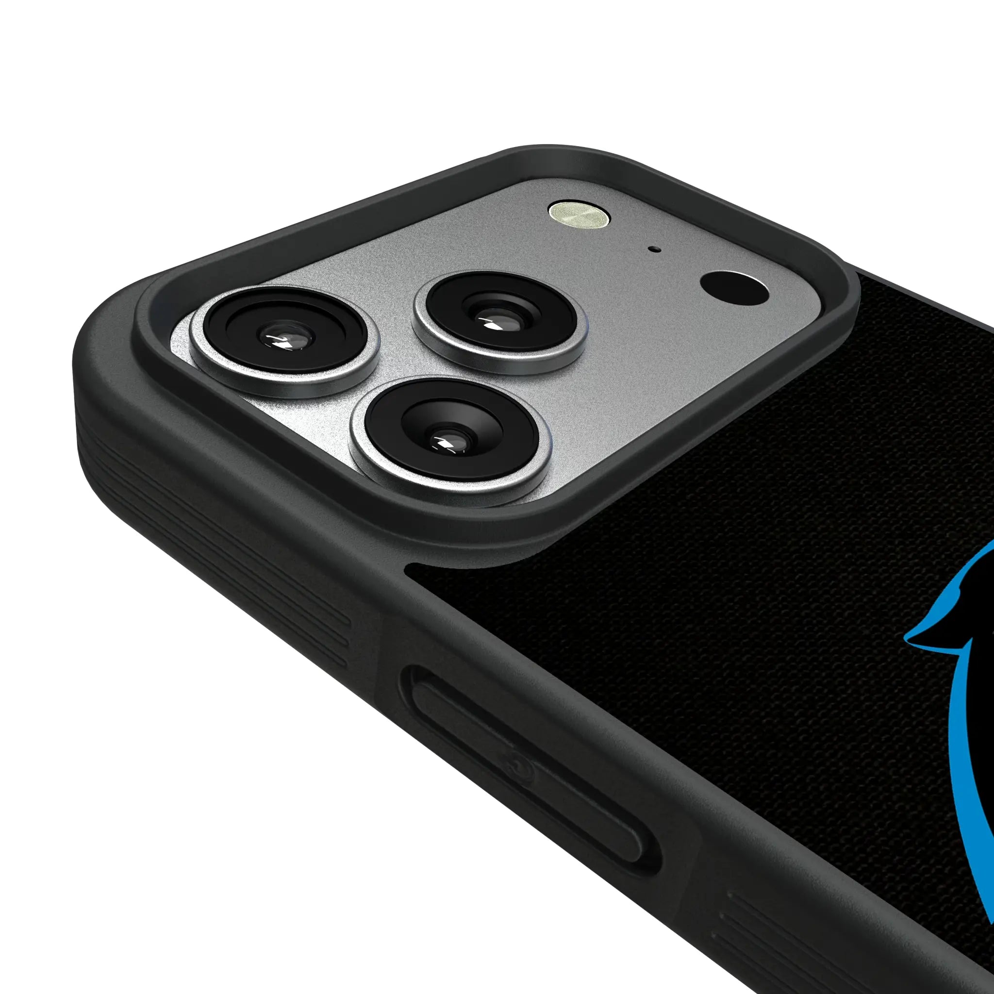 Carolina Panthers Stripe iPhone Bump Phone Case for Apple iPhone - Detail#Device_iPhone 17 Pro