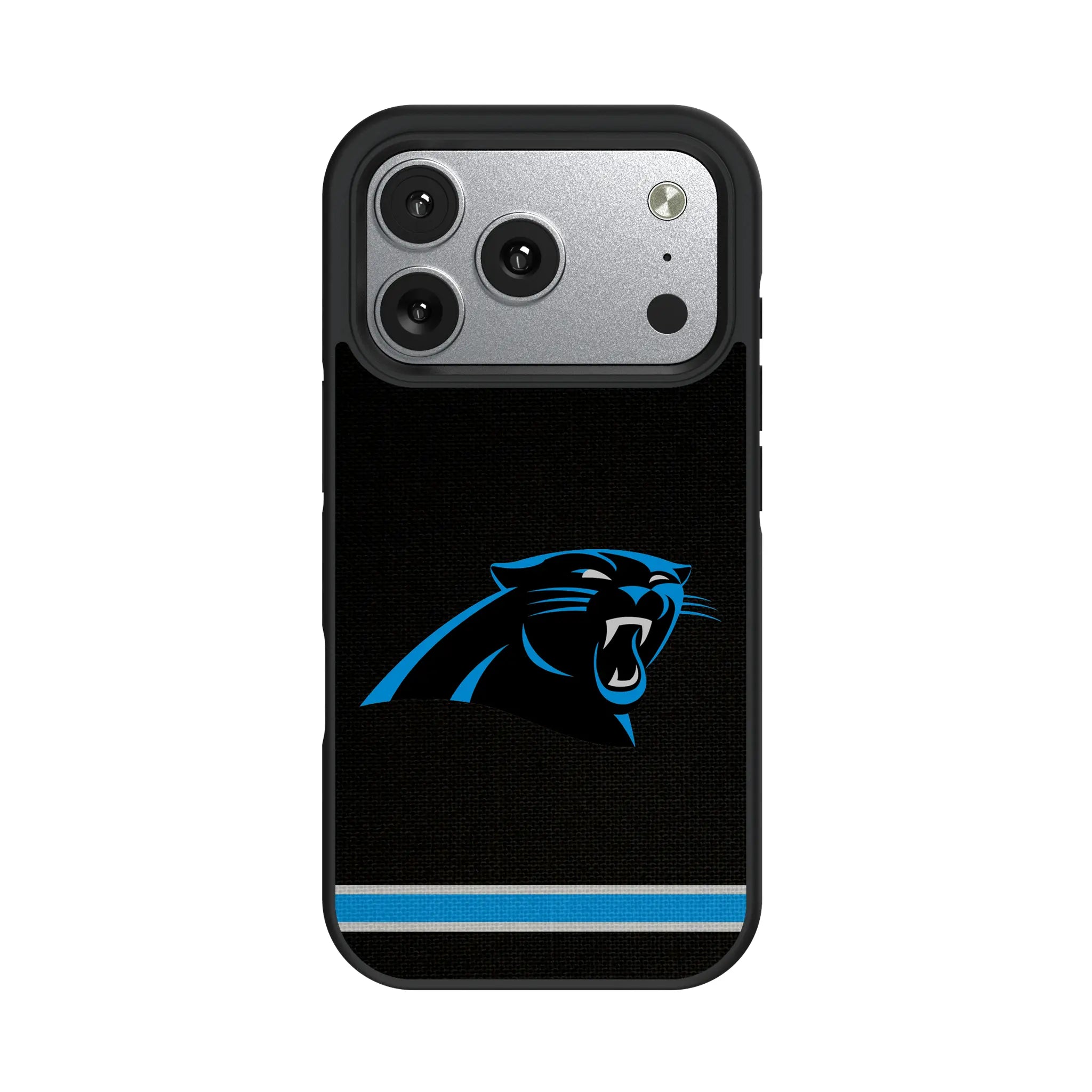 Carolina Panthers Stripe iPhone Bump Phone Case for Apple iPhone#Device_iPhone 17 Pro