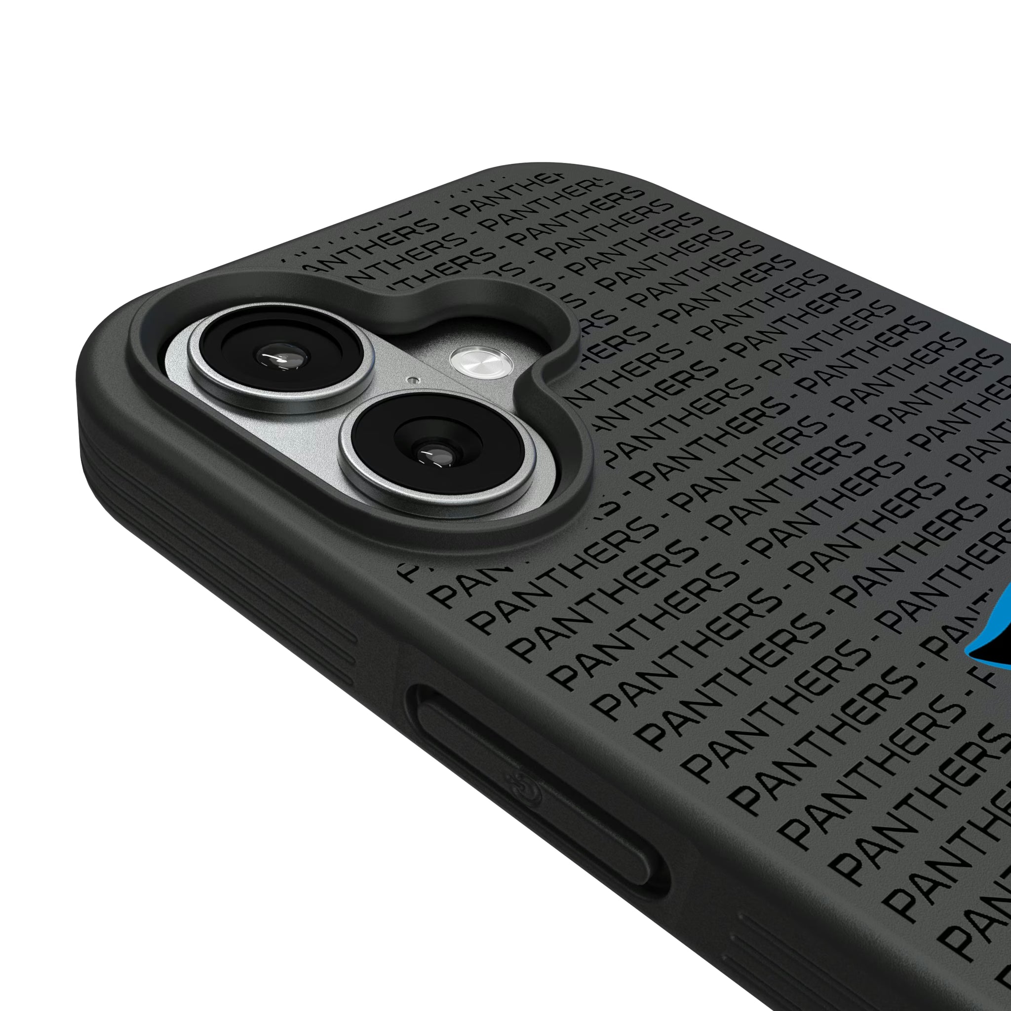 Carolina Panthers Text Backdrop iPhone Bump Phone Case for Apple iPhone - Detail#Device_iPhone 17