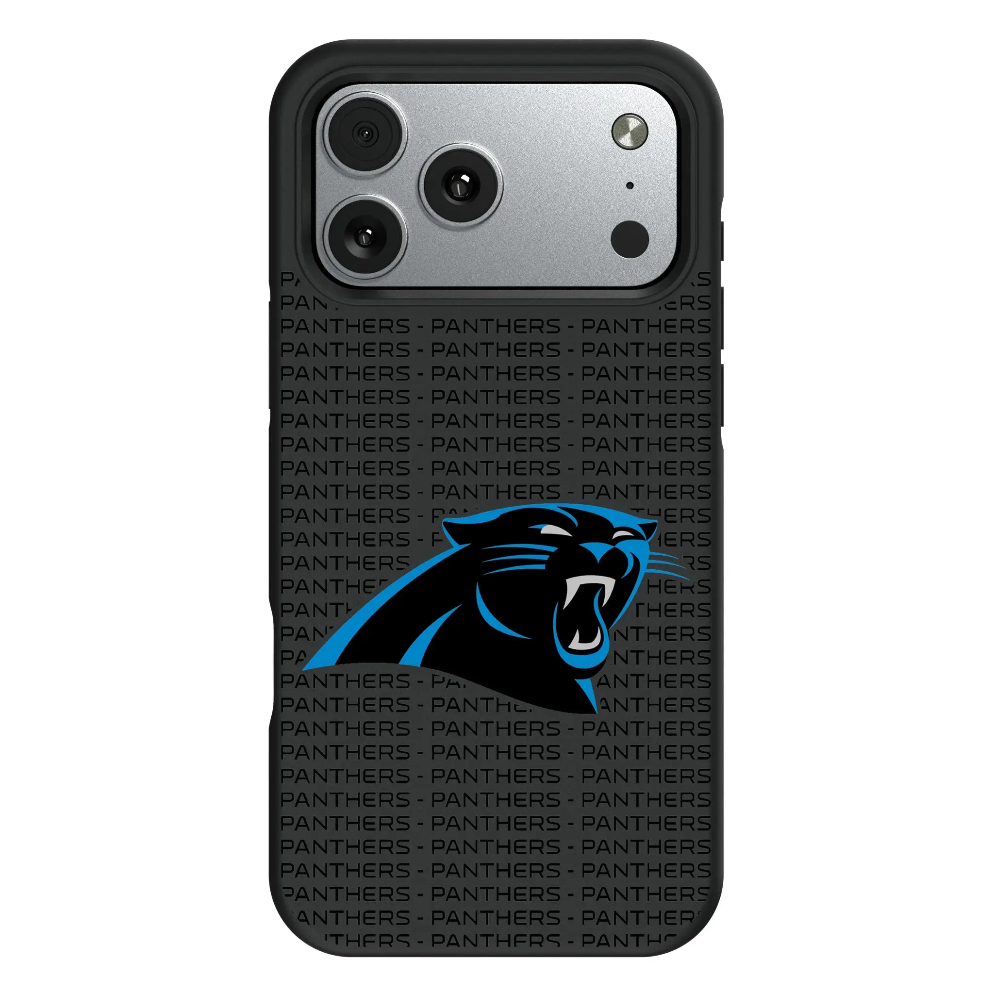 Carolina Panthers Text Backdrop iPhone Bump Phone Case for Apple iPhone#Device_iPhone 17 Pro Max