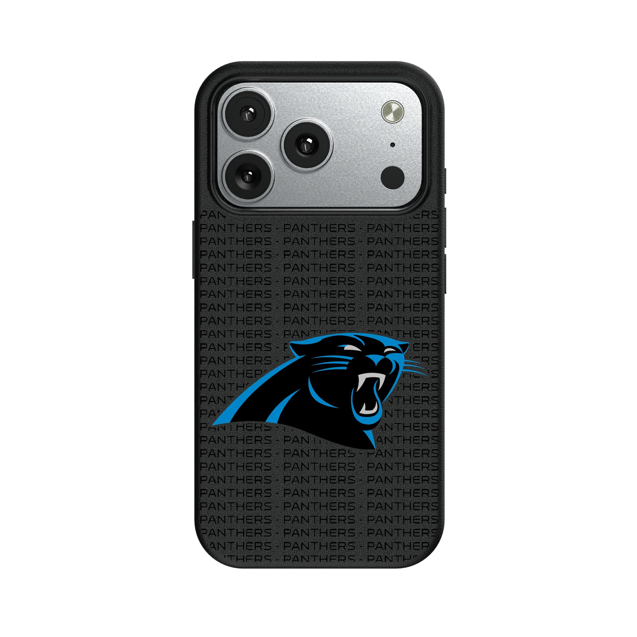 Carolina Panthers Text Backdrop iPhone MagSafe Compatible Phone Case for Apple iPhone#Device_iPhone 17 Pro