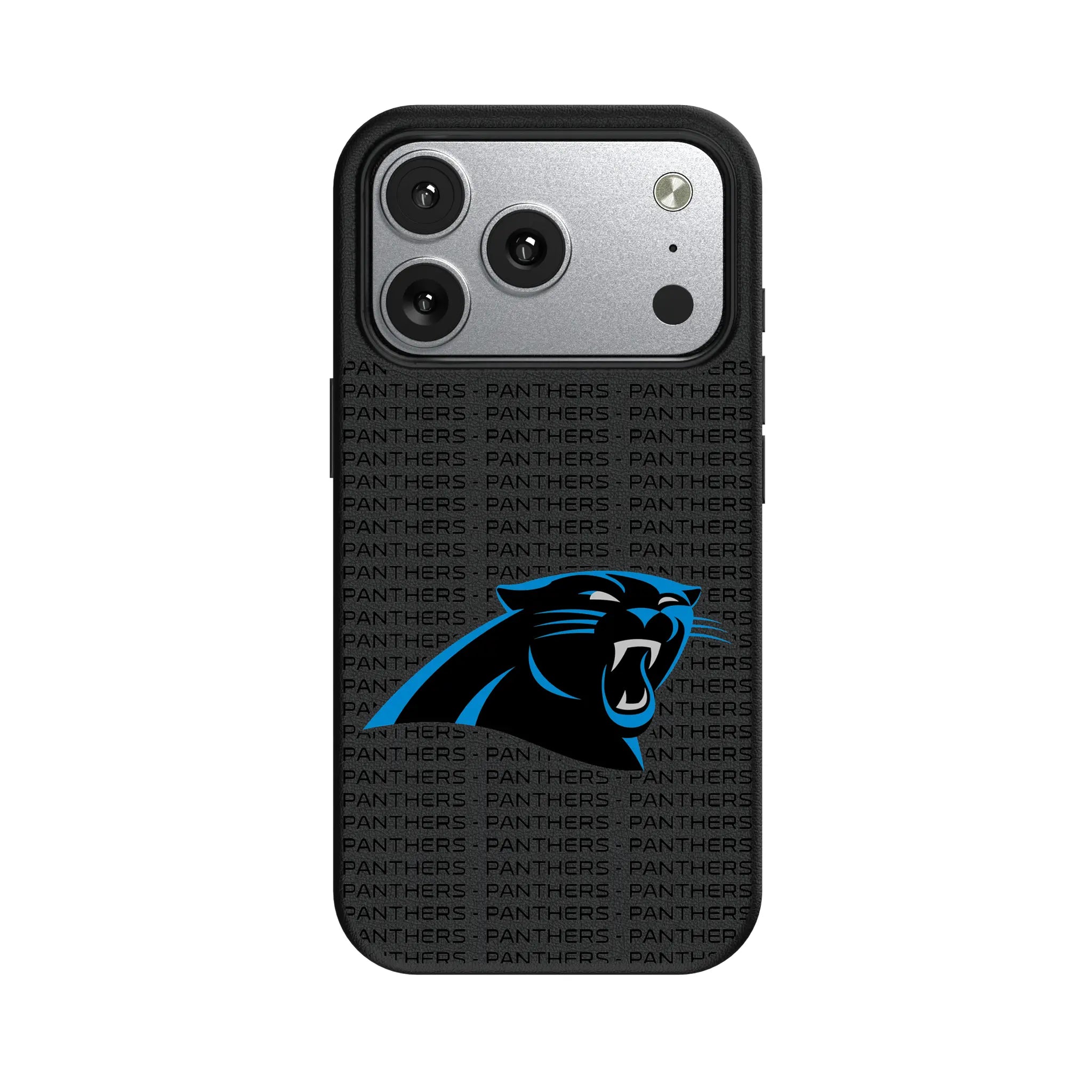 Carolina Panthers Text Backdrop iPhone MagSafe Compatible Phone Case for Apple iPhone#Device_iPhone 17 Pro