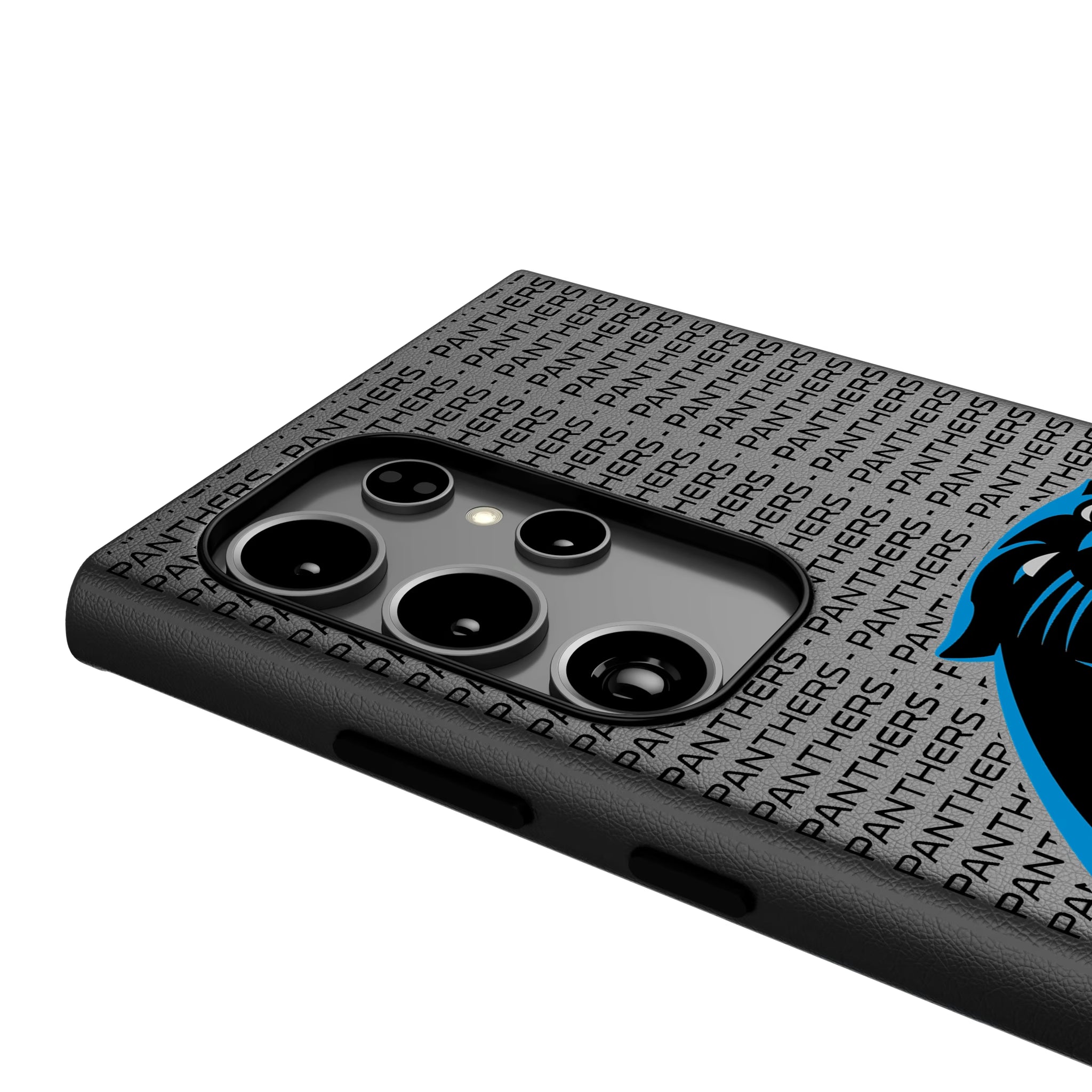 Carolina Panthers Text Backdrop Galaxy MagSafe Compatible Phone Case for Samsung Galaxy - Detail