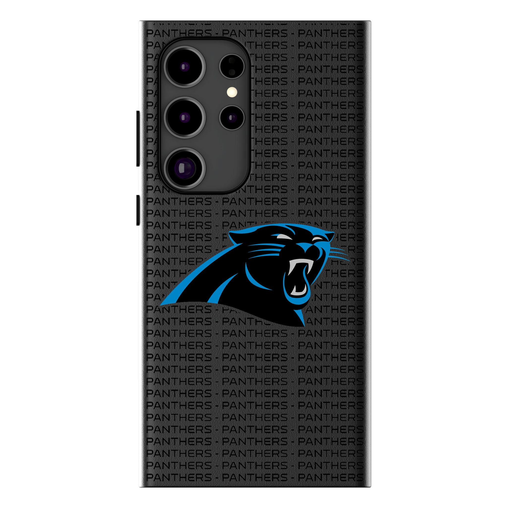 Carolina Panthers Text Backdrop Galaxy MagSafe Compatible Phone Case for Samsung Galaxy