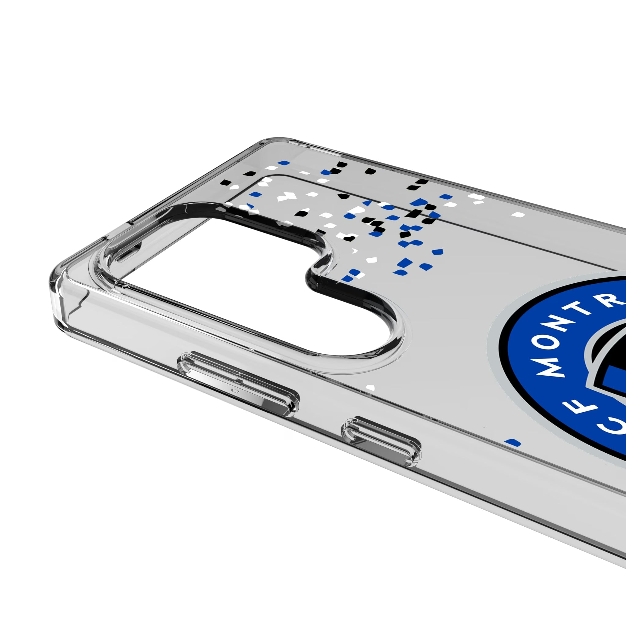 CF Montreal Confetti Galaxy Clear Phone Case for Samsung Galaxy - Detail