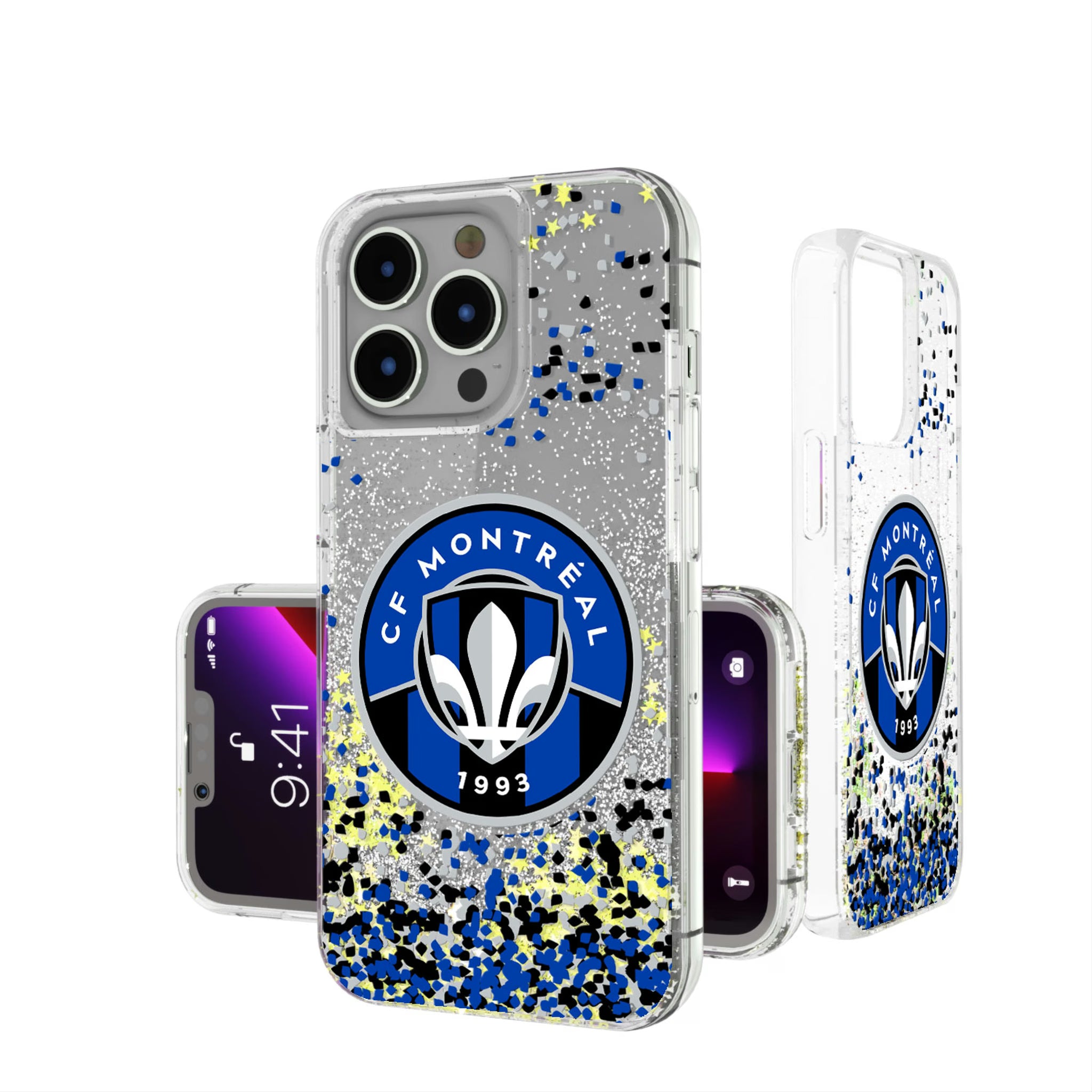 CF Montreal Confetti iPhone Glitter Phone Case for Apple iPhone