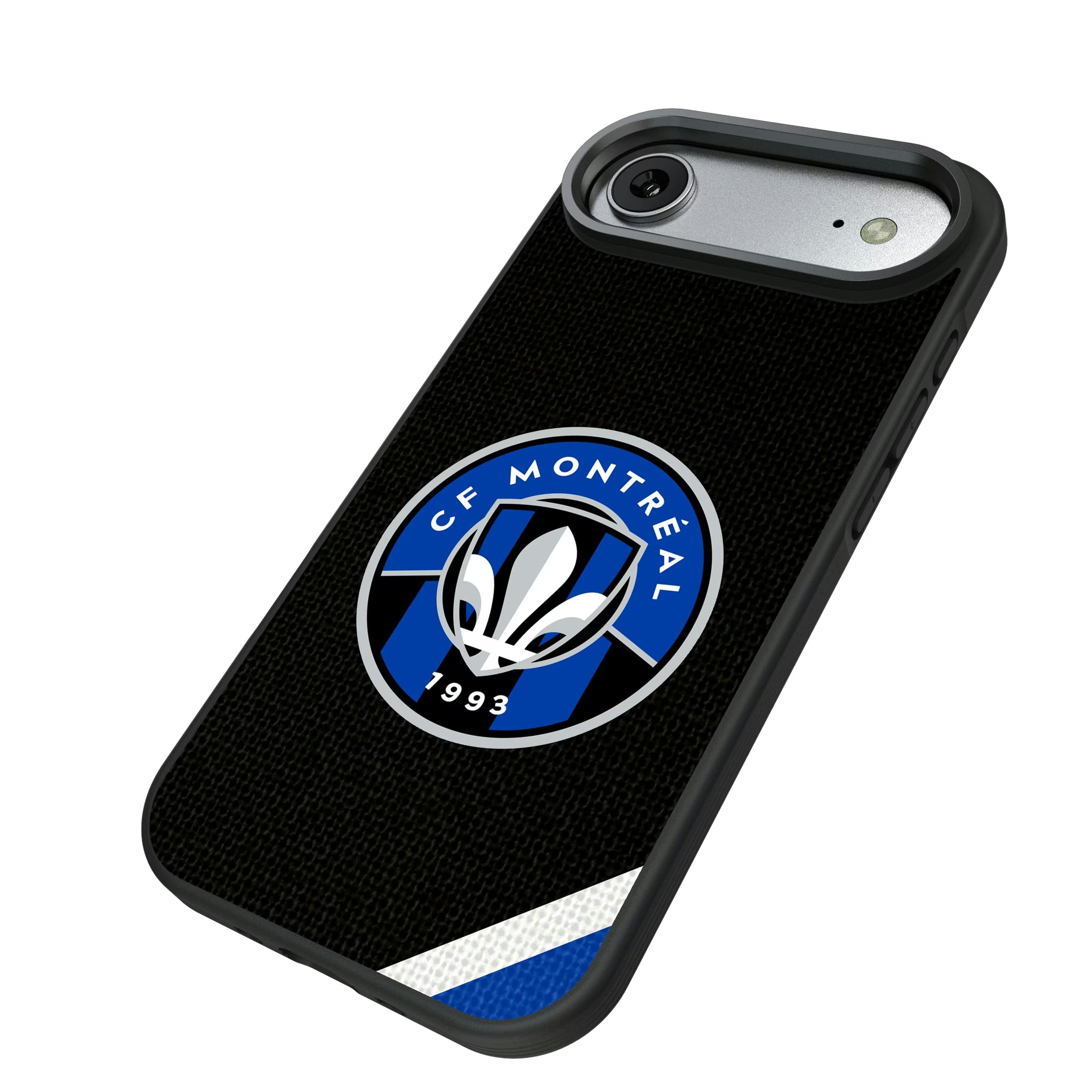 CF Montreal Diagonal Stripe iPhone Bump Phone Case for Apple iPhone - Isometric View#Device_iPhone Air