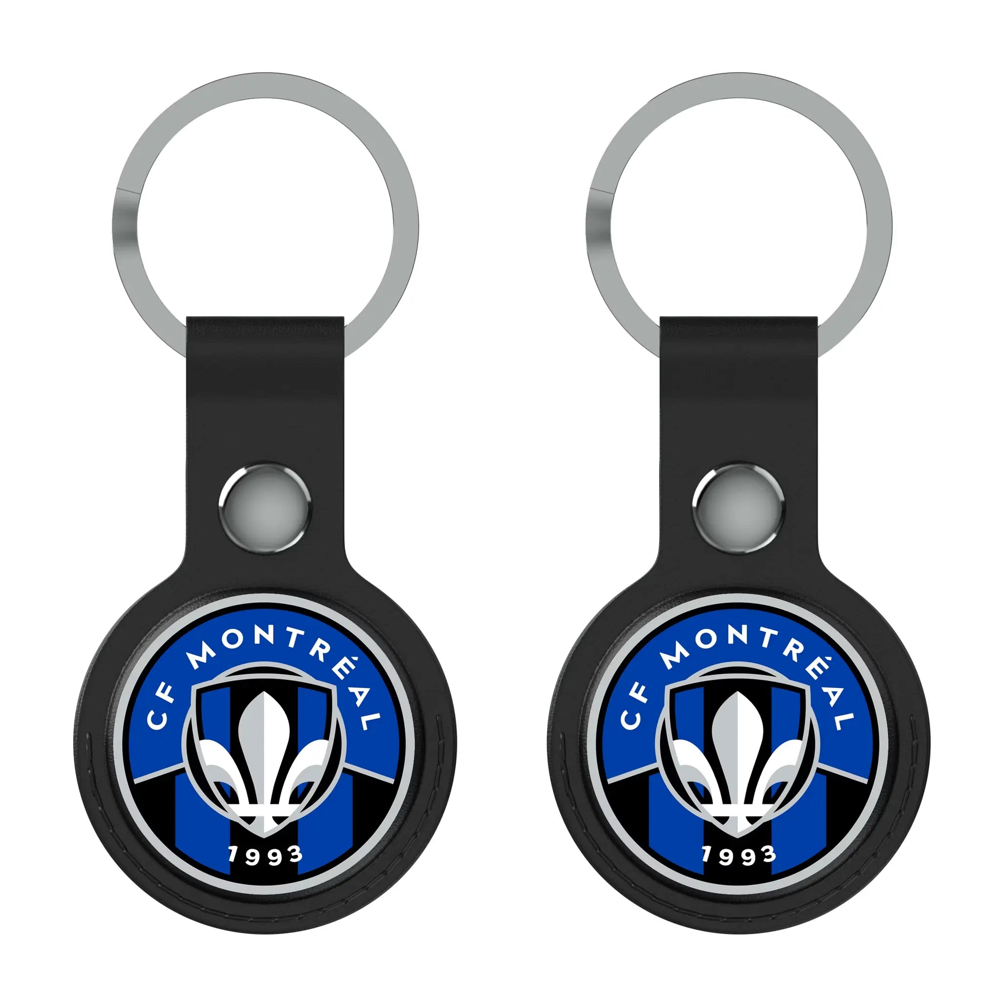 CF Montreal Insignia AirTag Black Airtag Holder 2-Pack