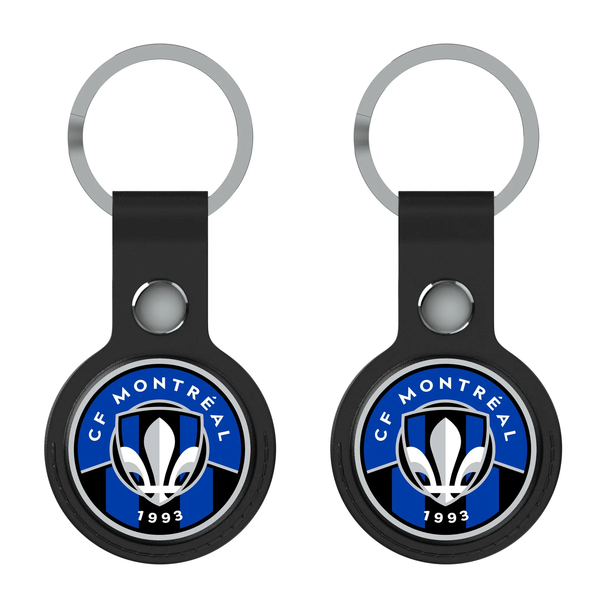 CF Montreal Insignia AirTag Black Airtag Holder 2-Pack