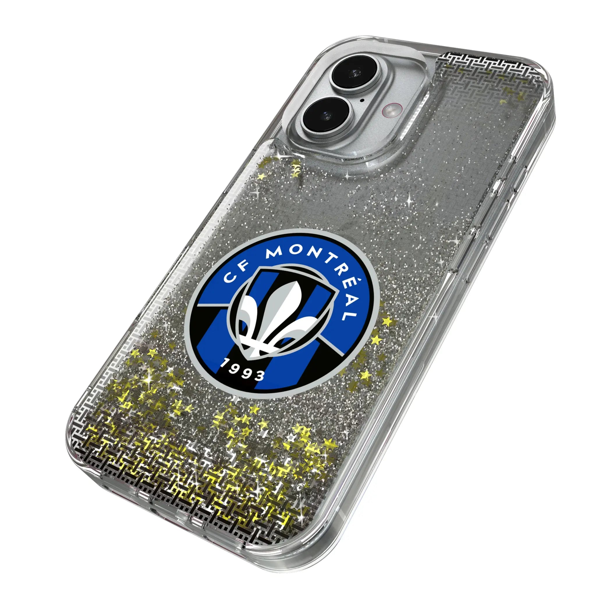 CF Montreal Linen iPhone Glitter Phone Case for Apple iPhone - Isometric View
