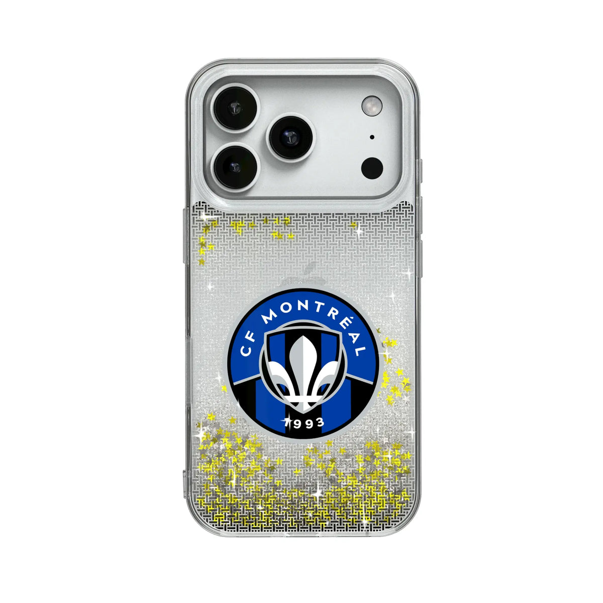CF Montreal Linen Glitter Phone Case for Apple iPhone