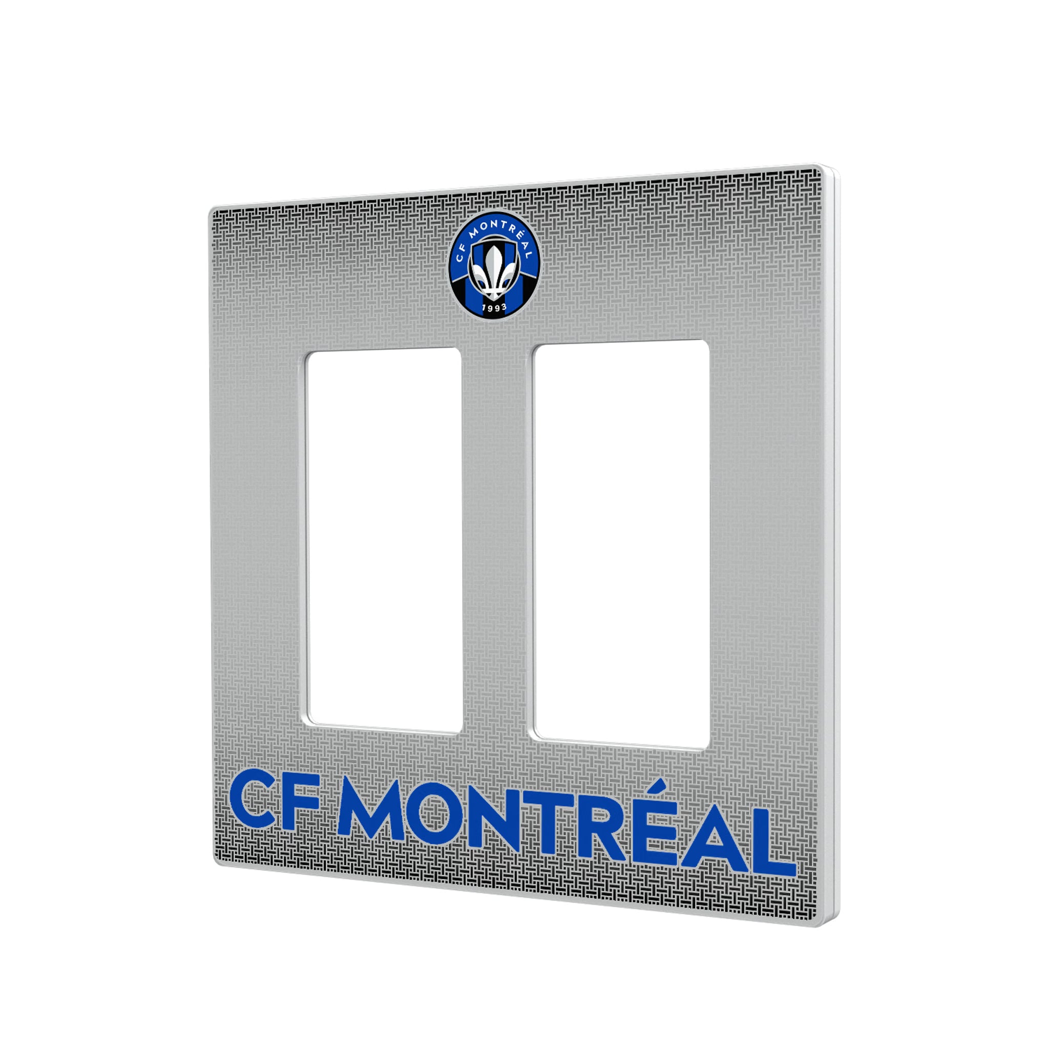 CF Montreal Linen Hidden-Screw Light Switch Plate#Style_Double Rocker