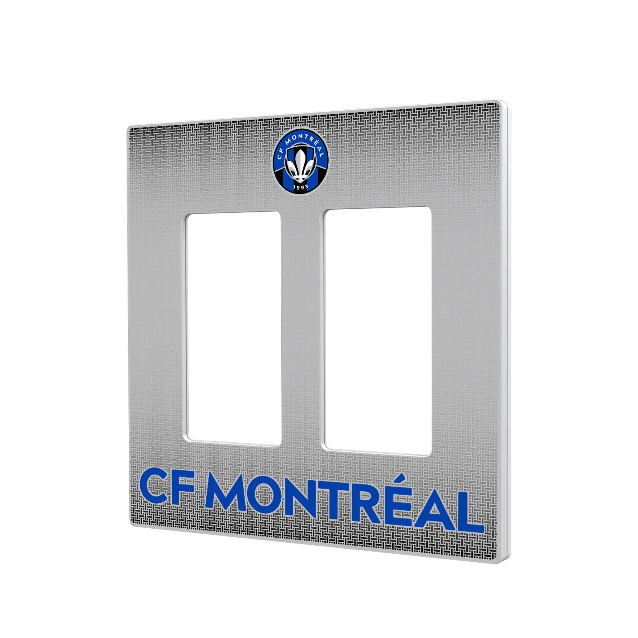 CF Montreal Linen Hidden-Screw Light Switch Plate#Style_Double Rocker