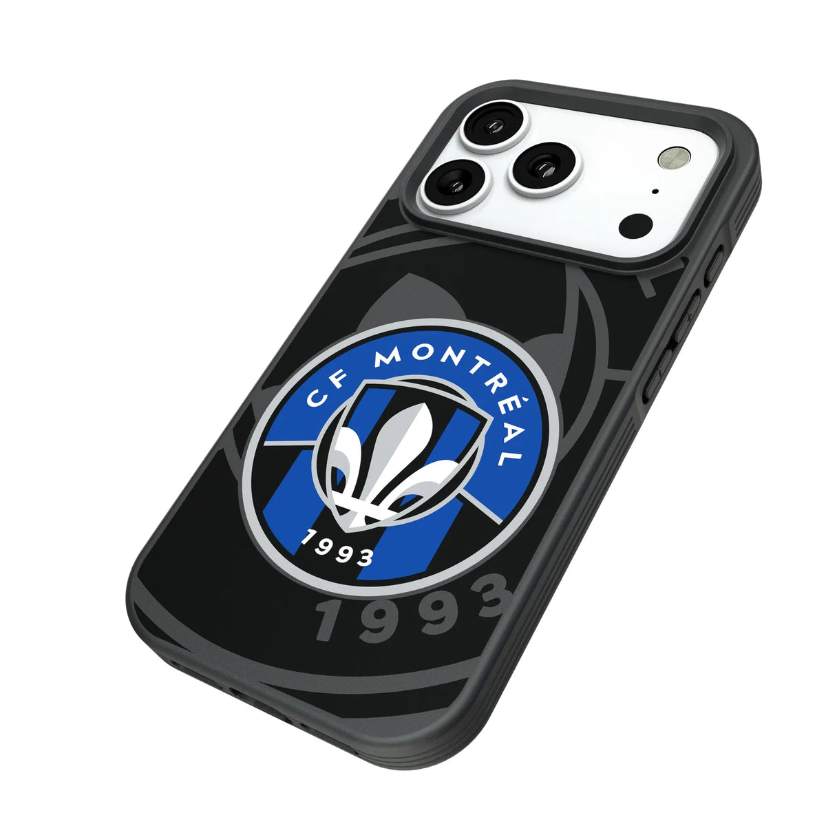 CF Montreal Monocolor Tilt iPhone Bump Phone Case for Apple iPhone - Isometric View#Device_iPhone 18 Pro