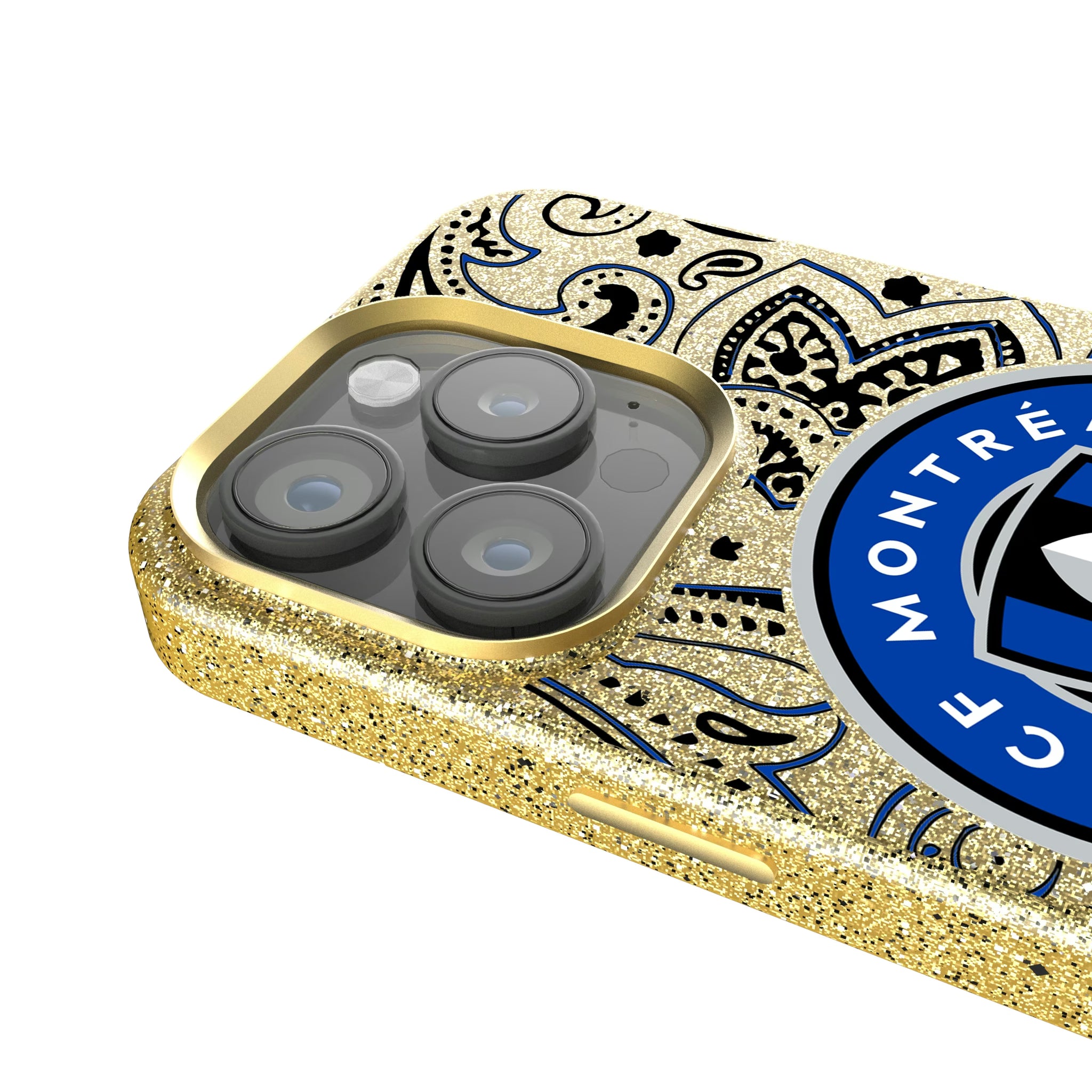 CF Montreal Paisley iPhone Bling Phone Case for Apple iPhone - Detail
