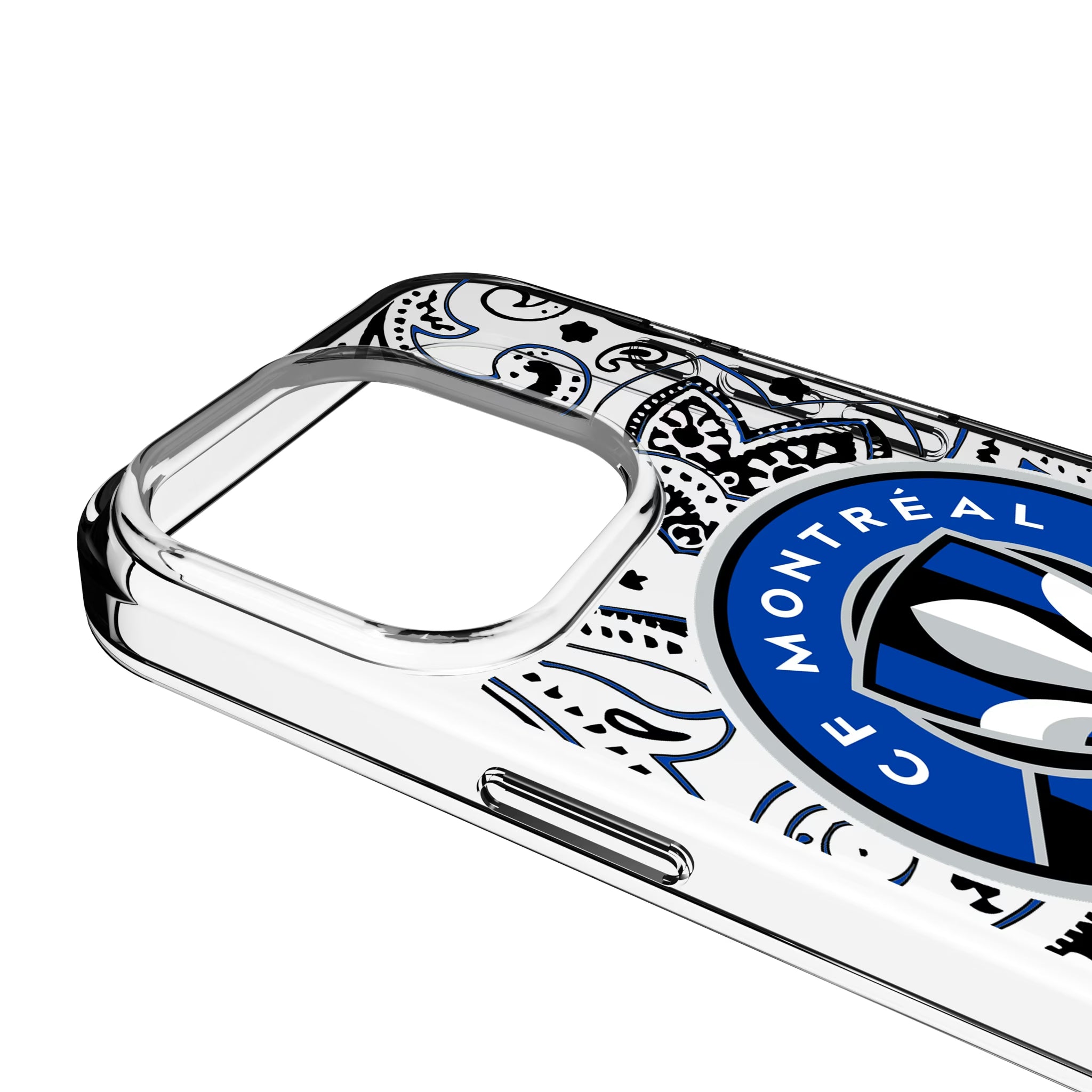 CF Montreal Paisley iPhone Clear Phone Case for Apple iPhone - Detail